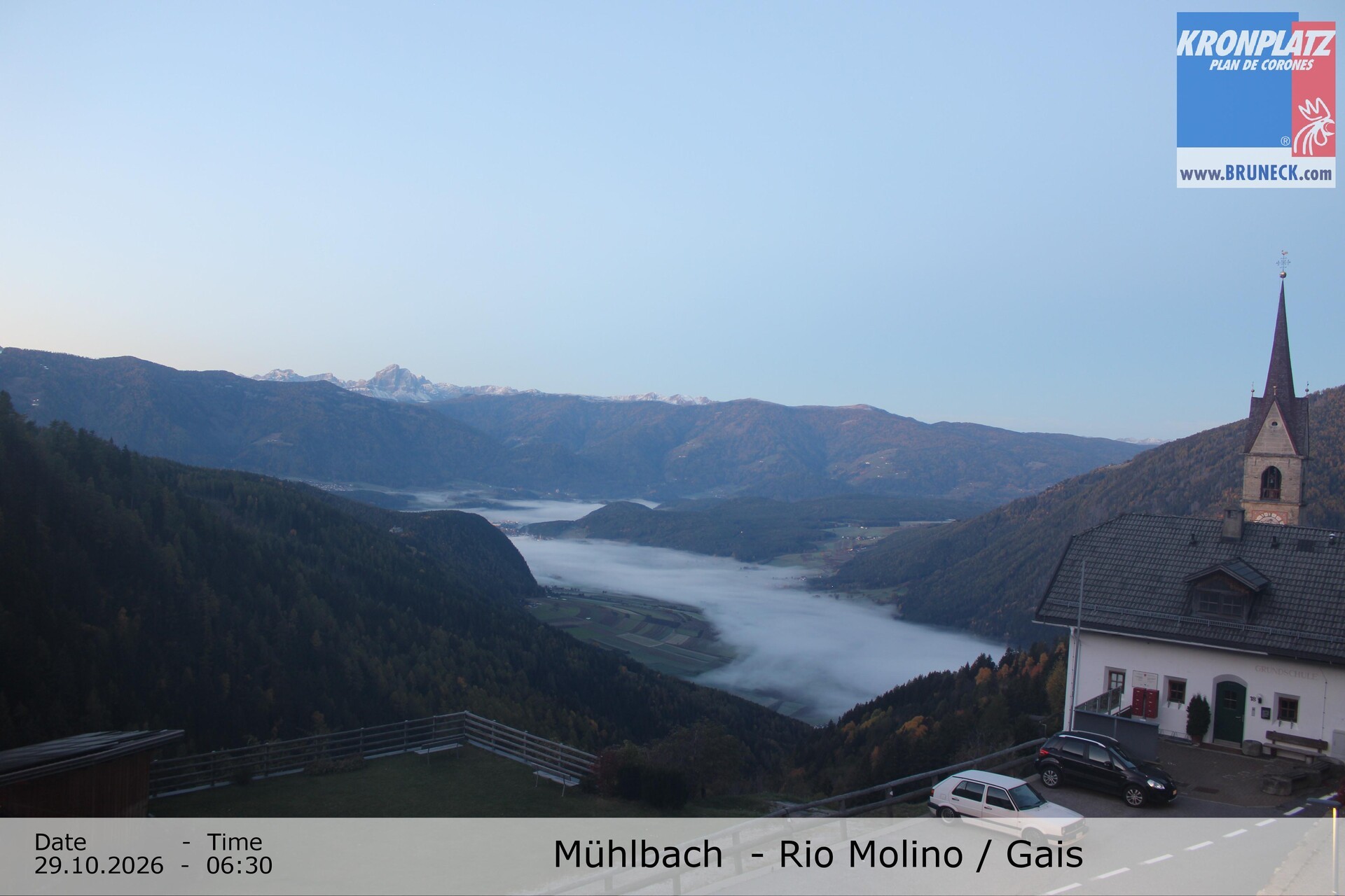 Archiv Foto Webcam Blick auf Gais im Tauferer Ahrntal