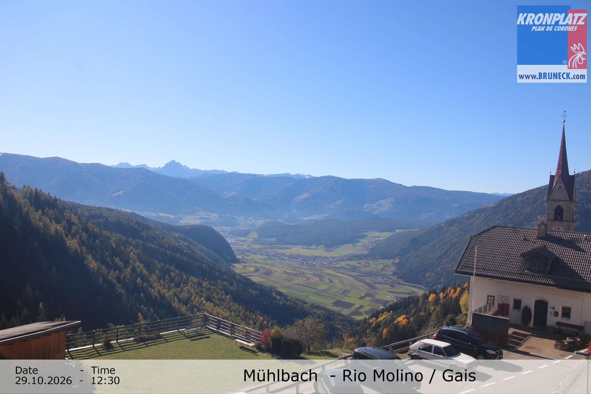 Archiv Foto Webcam Blick auf Gais im Tauferer Ahrntal