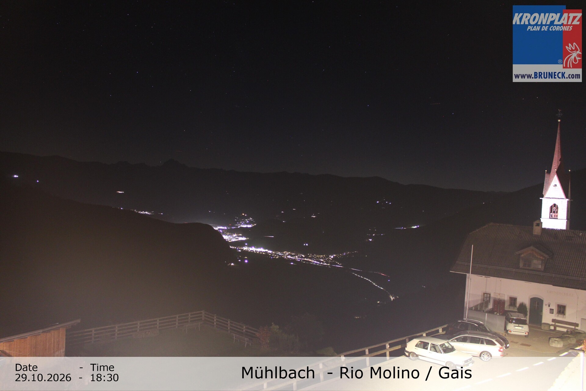 Archiv Foto Webcam Blick auf Gais im Tauferer Ahrntal