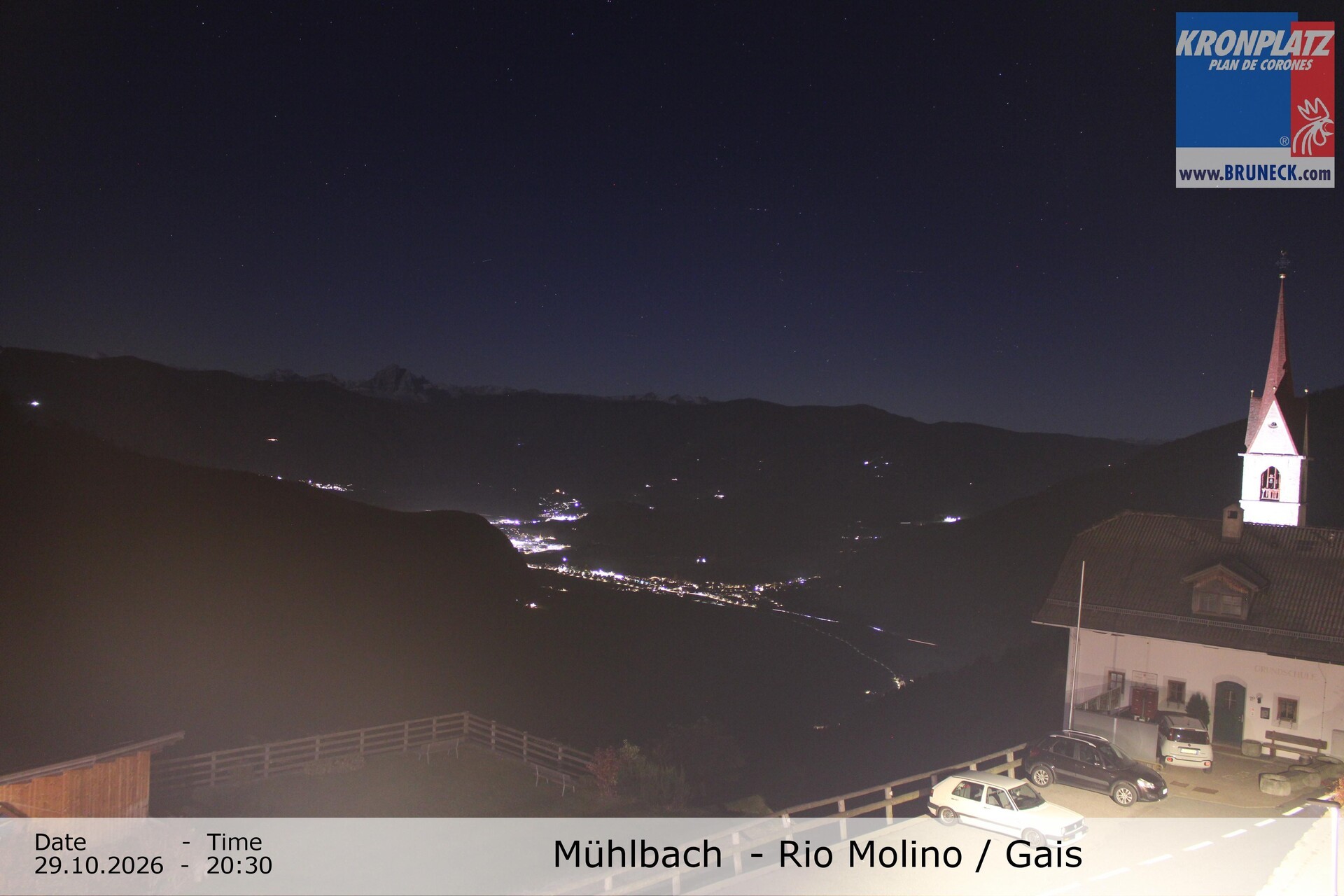 Archiv Foto Webcam Blick auf Gais im Tauferer Ahrntal