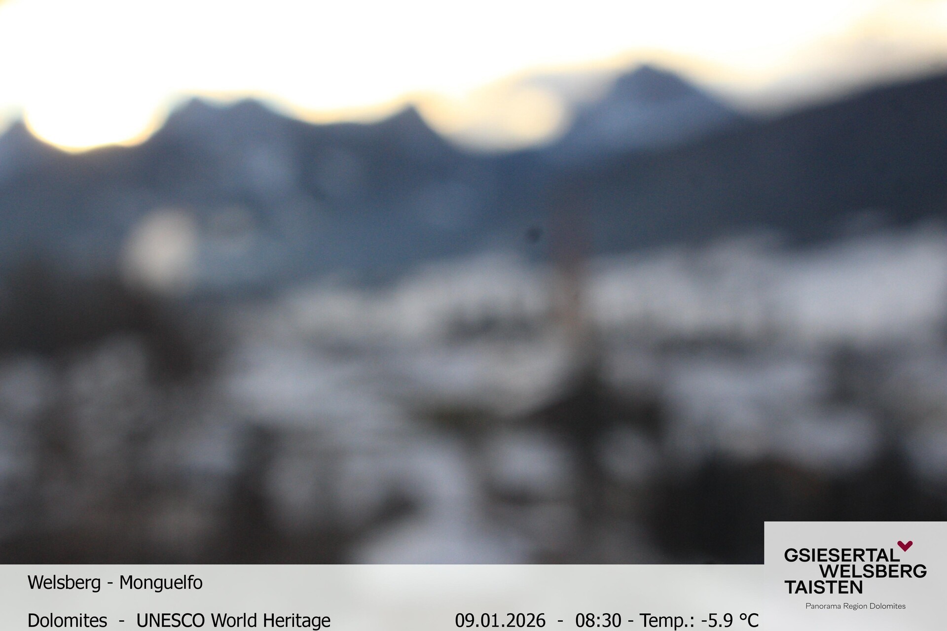 Archiv Foto Webcam Sicht auf Welsberg (Gsieser Tal, Südtirol)