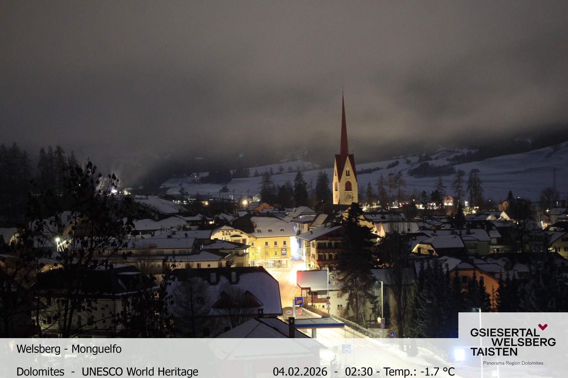 Archiv Foto Webcam Sicht auf Welsberg (Gsieser Tal, Südtirol)