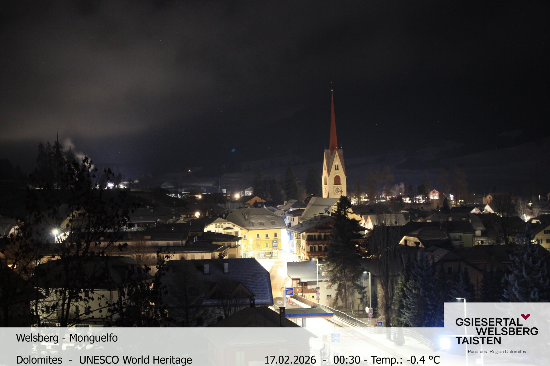 Archiv Foto Webcam Sicht auf Welsberg (Gsieser Tal, Südtirol)