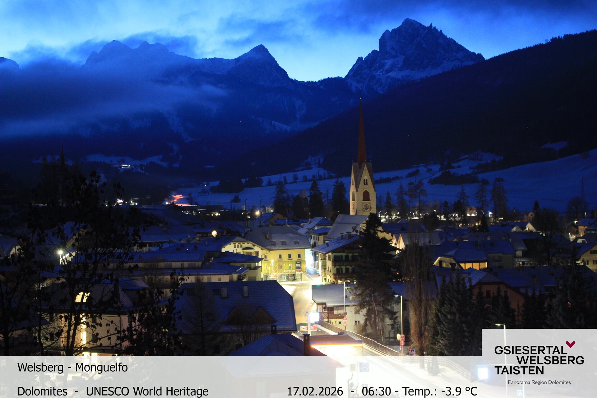 Archiv Foto Webcam Sicht auf Welsberg (Gsieser Tal, Südtirol)