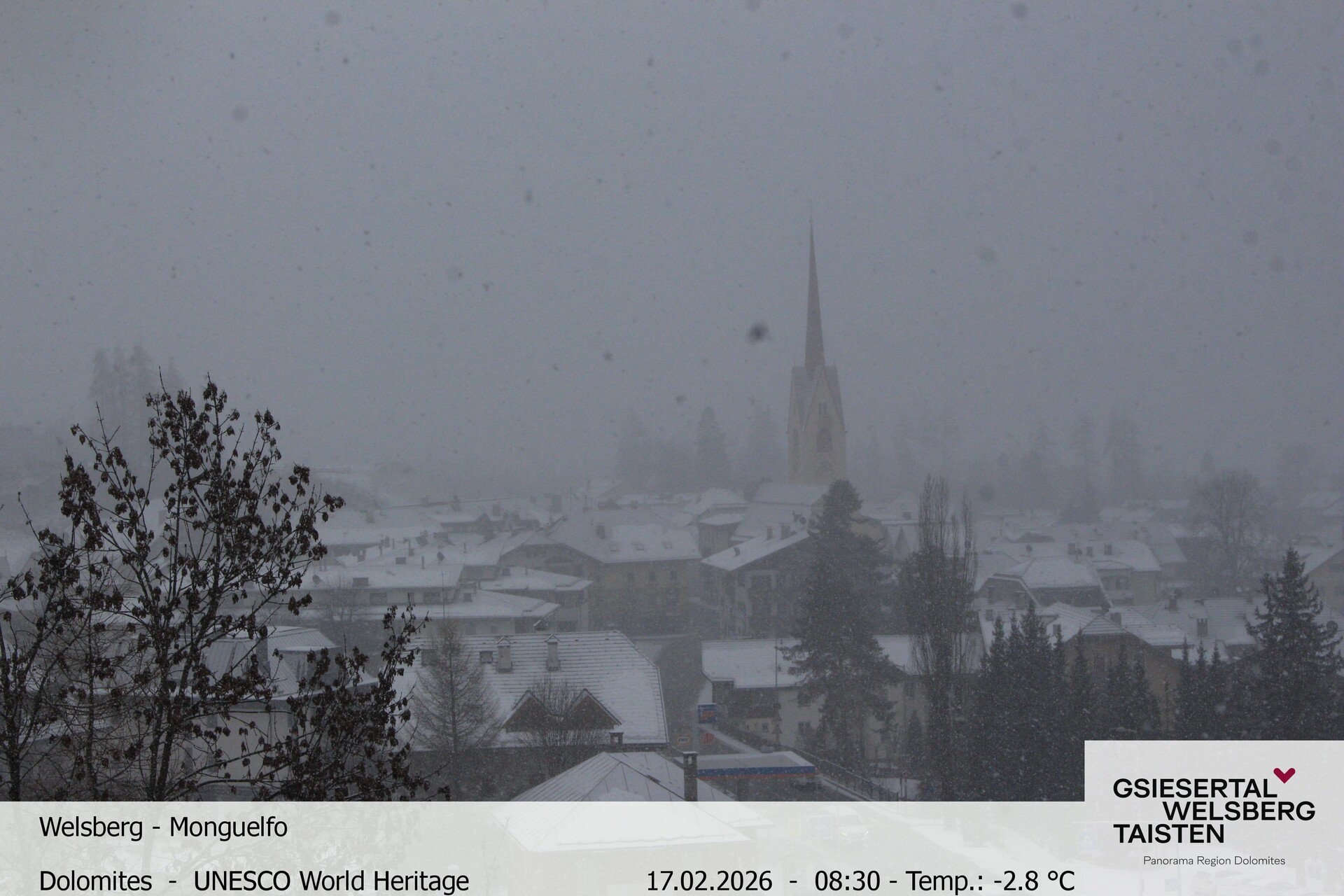 Archiv Foto Webcam Sicht auf Welsberg (Gsieser Tal, Südtirol)
