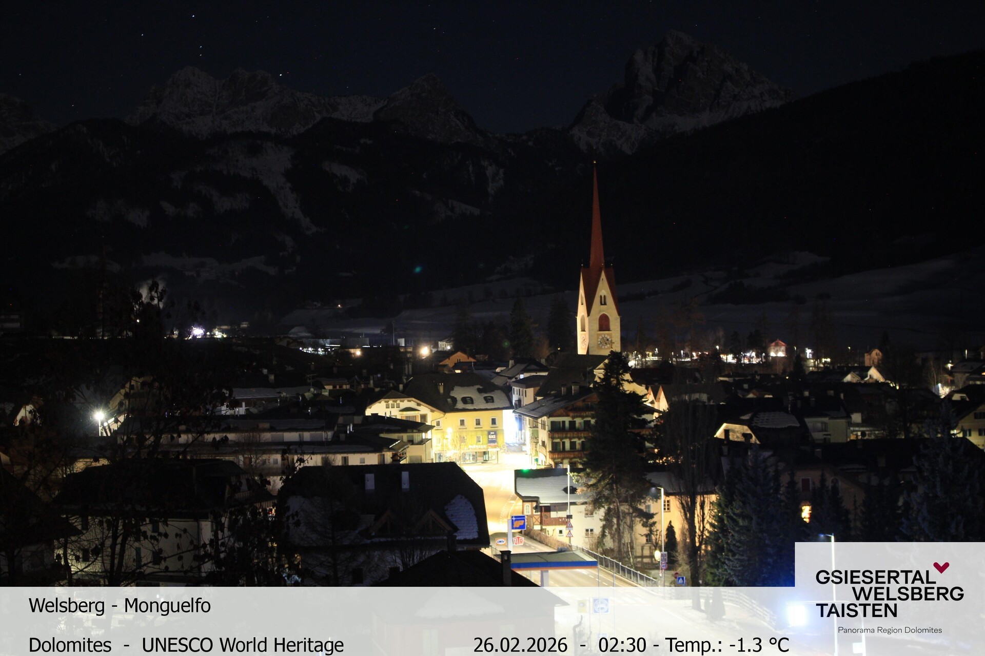 Archiv Foto Webcam Sicht auf Welsberg (Gsieser Tal, Südtirol)