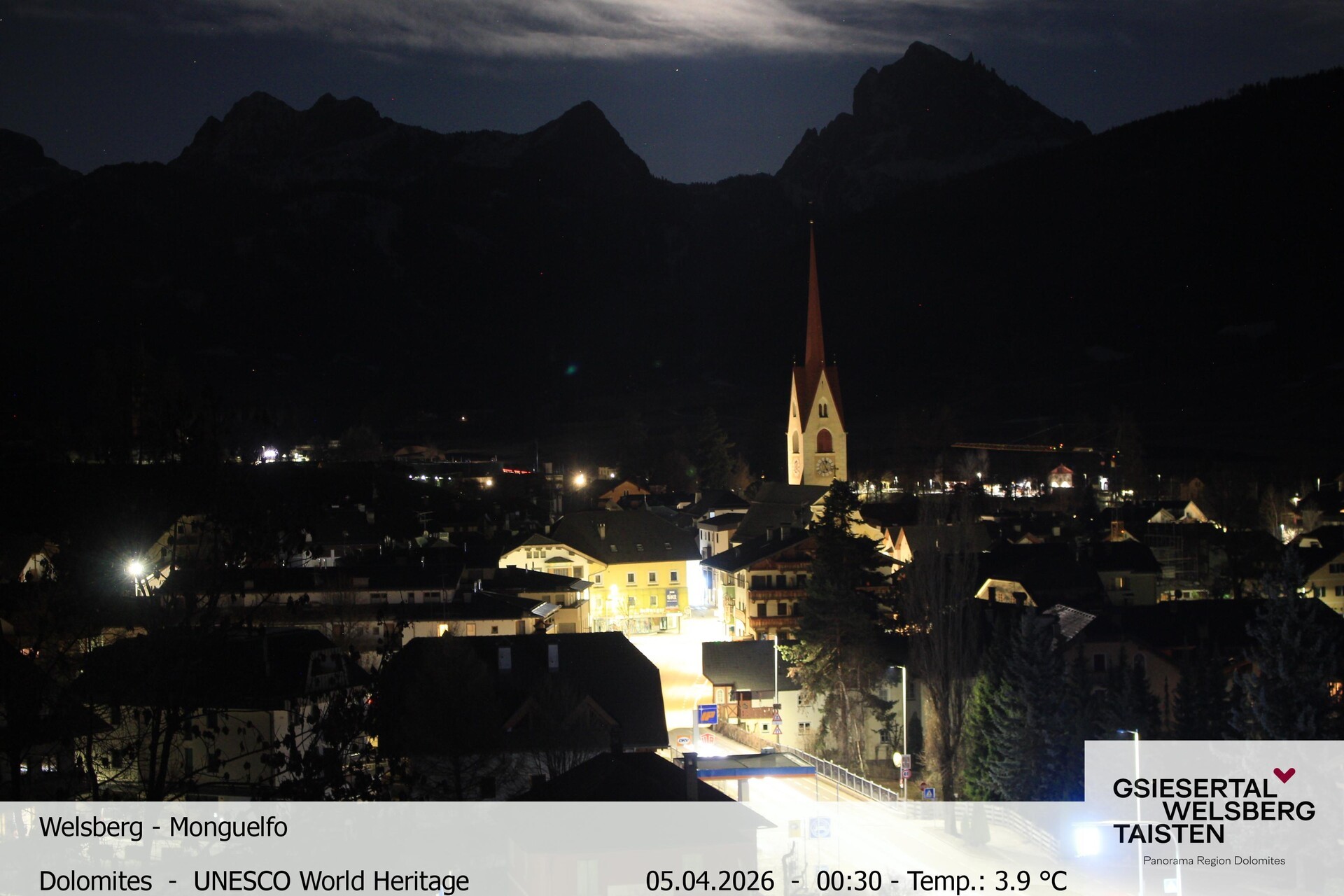 Archiv Foto Webcam Sicht auf Welsberg (Gsieser Tal, Südtirol)