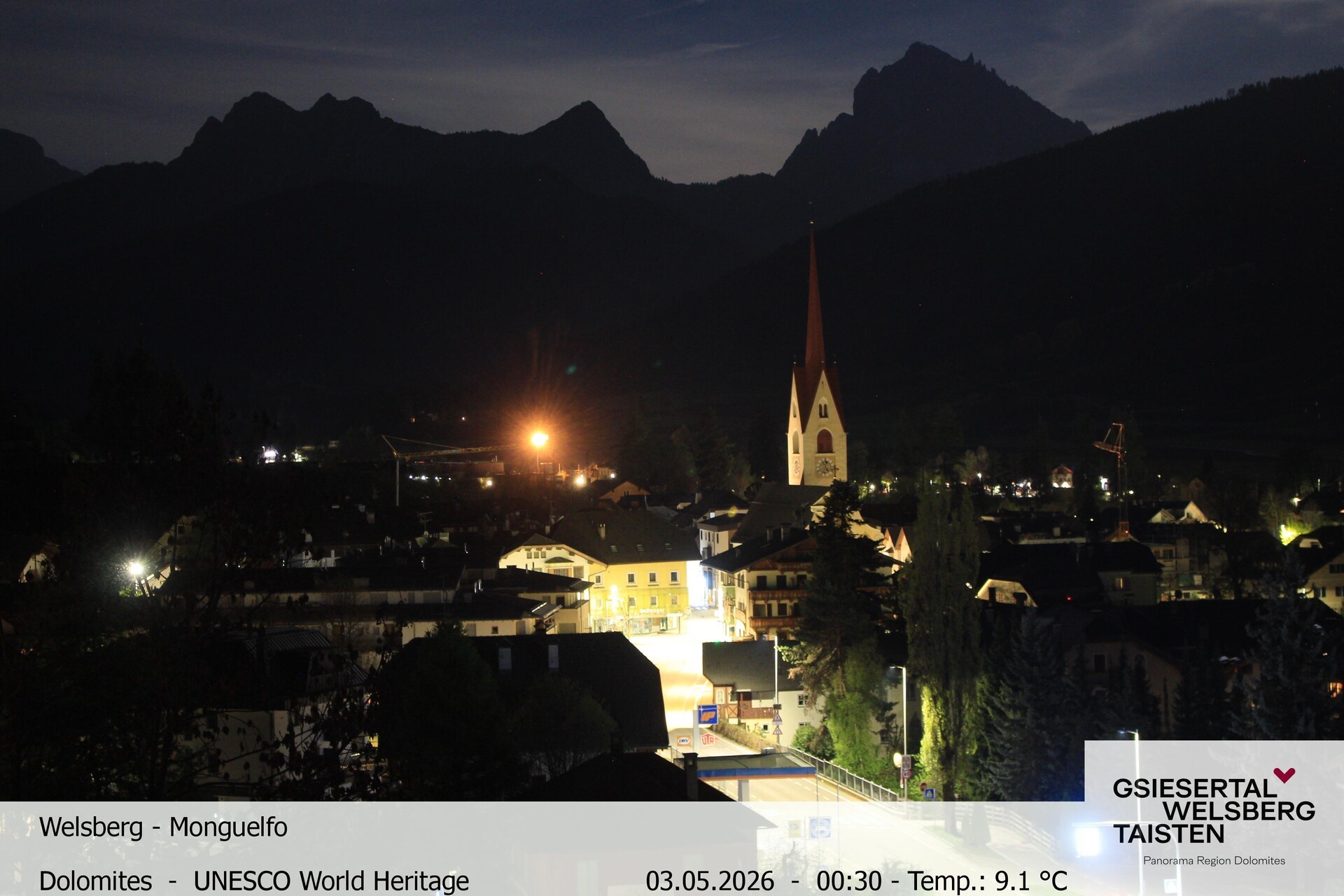 Archiv Foto Webcam Sicht auf Welsberg (Gsieser Tal, Südtirol)
