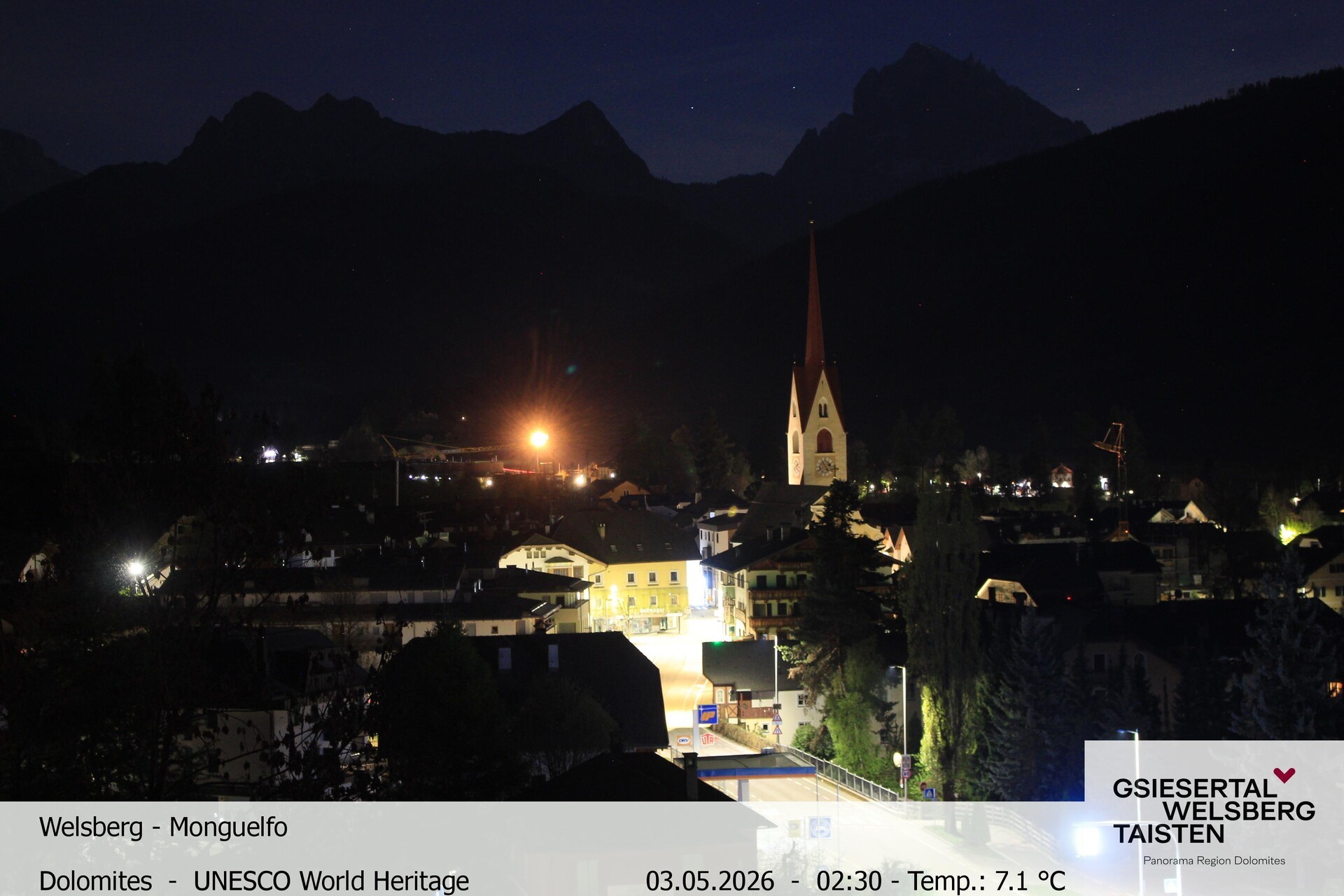 Archiv Foto Webcam Sicht auf Welsberg (Gsieser Tal, Südtirol)