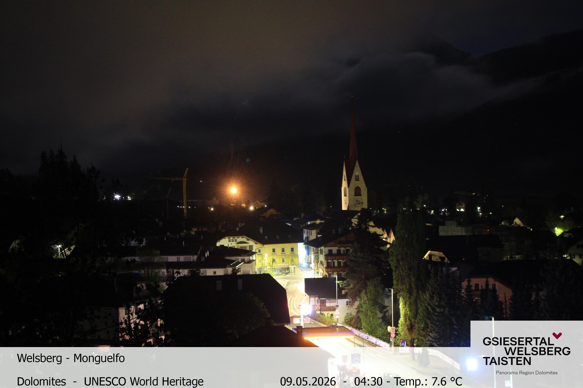 Archiv Foto Webcam Sicht auf Welsberg (Gsieser Tal, Südtirol)