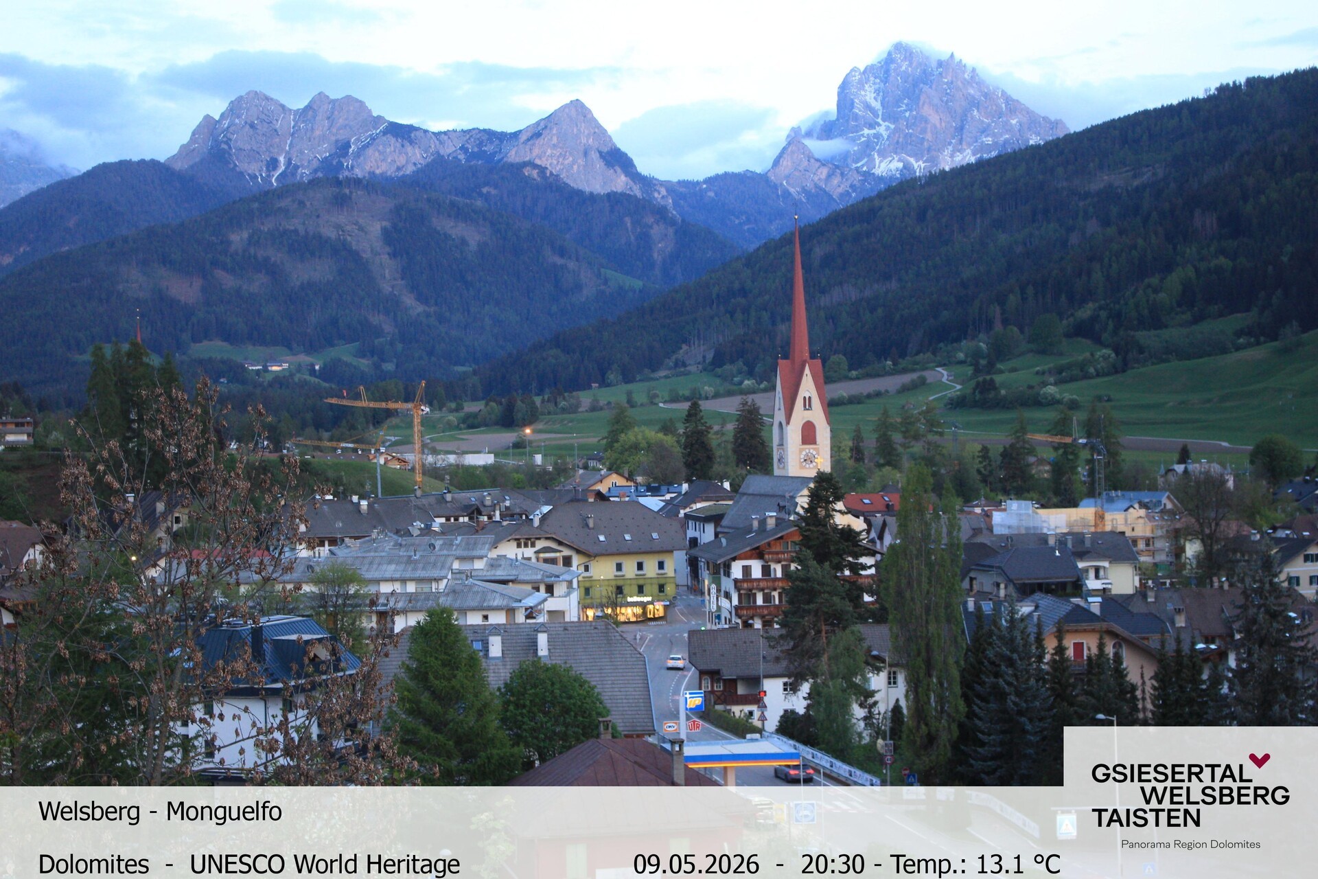 Archiv Foto Webcam Sicht auf Welsberg (Gsieser Tal, Südtirol)