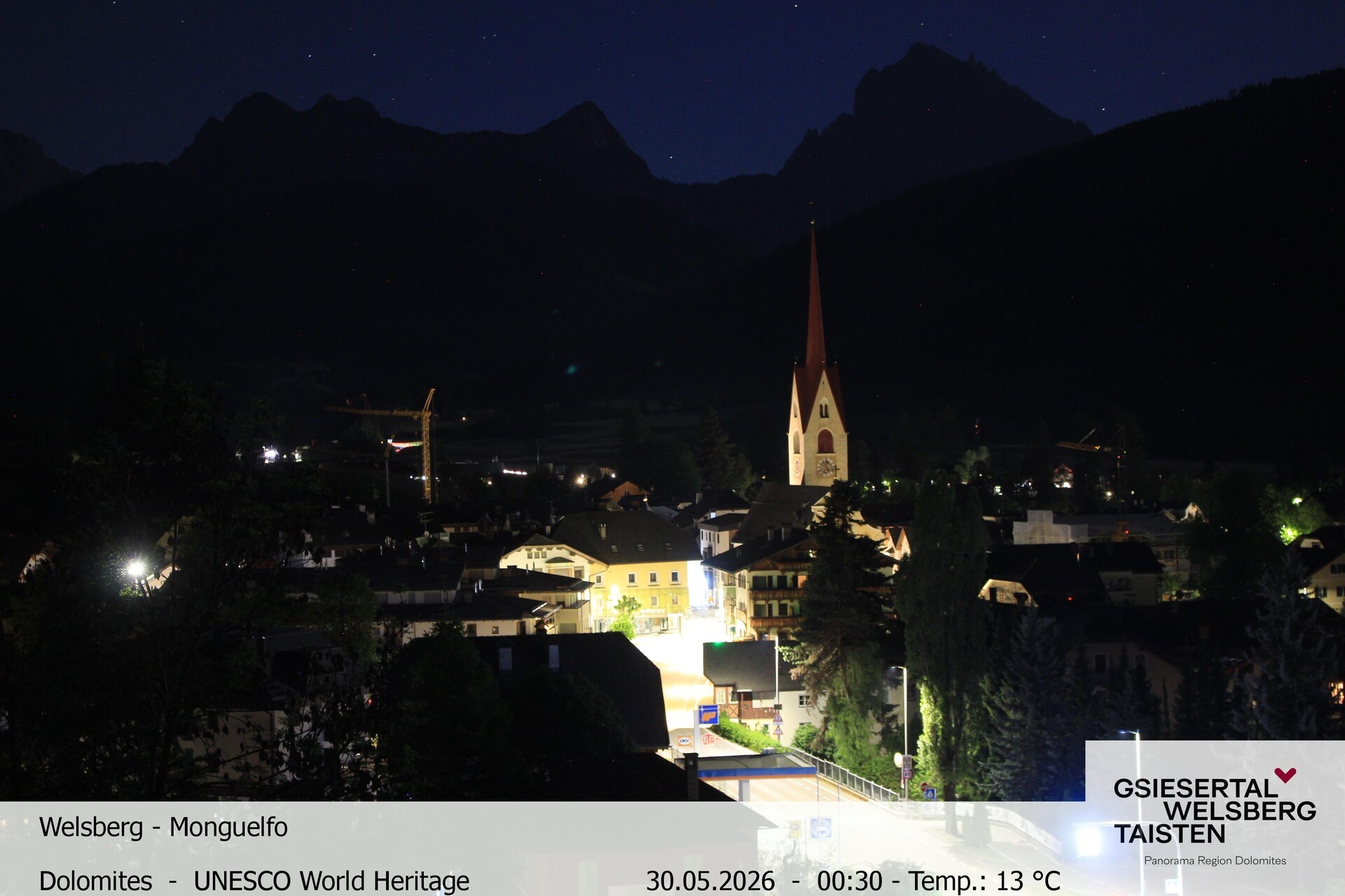 Archiv Foto Webcam Sicht auf Welsberg (Gsieser Tal, Südtirol)
