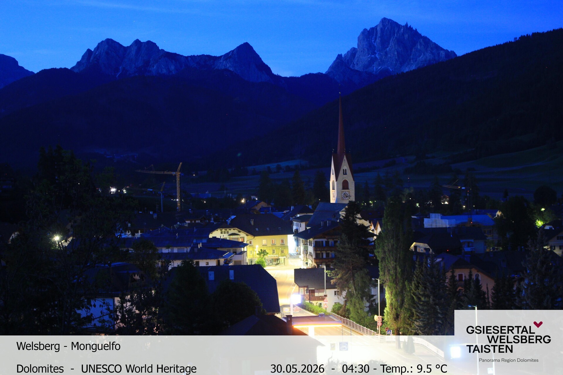 Archiv Foto Webcam Sicht auf Welsberg (Gsieser Tal, Südtirol)