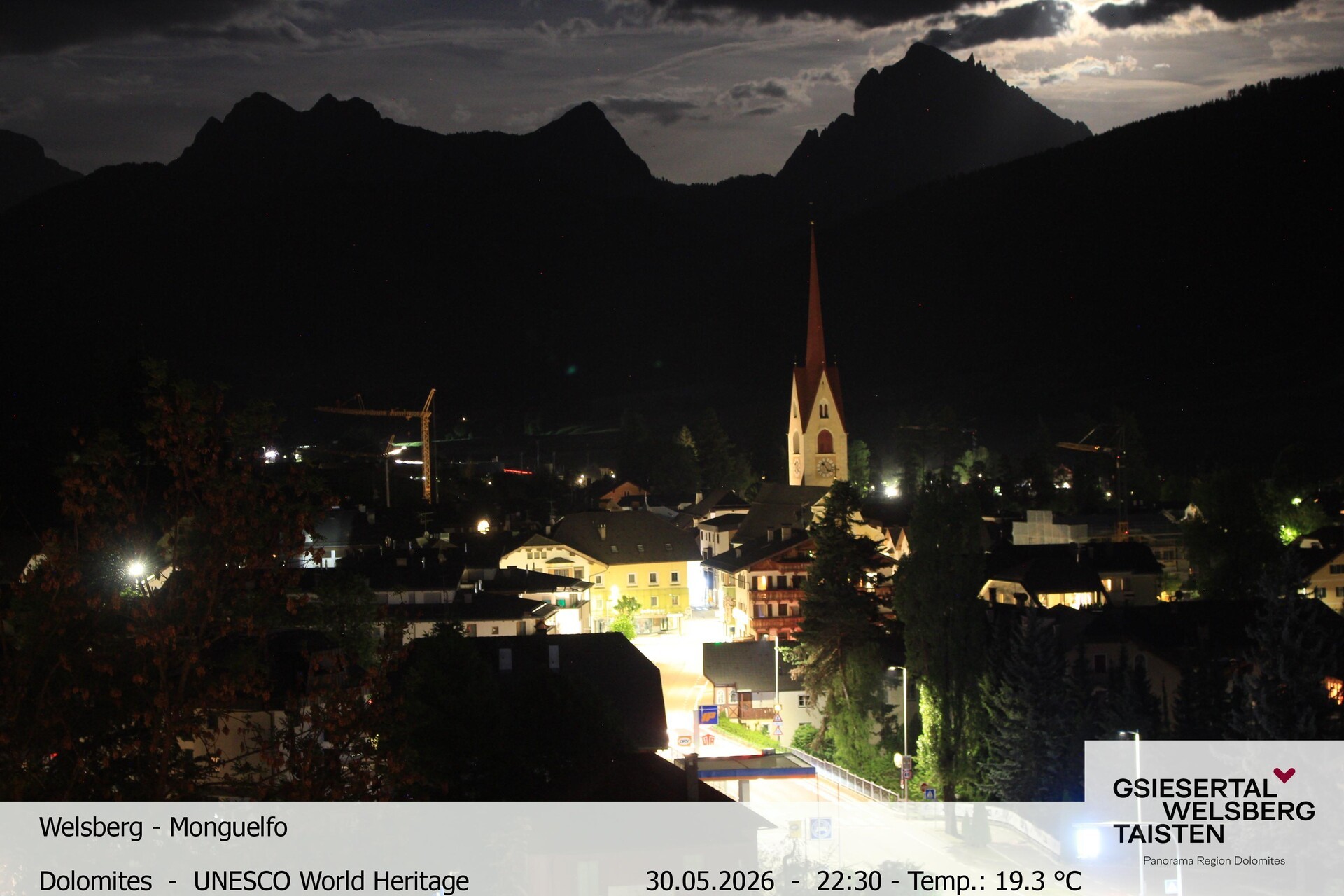 Archiv Foto Webcam Sicht auf Welsberg (Gsieser Tal, Südtirol)