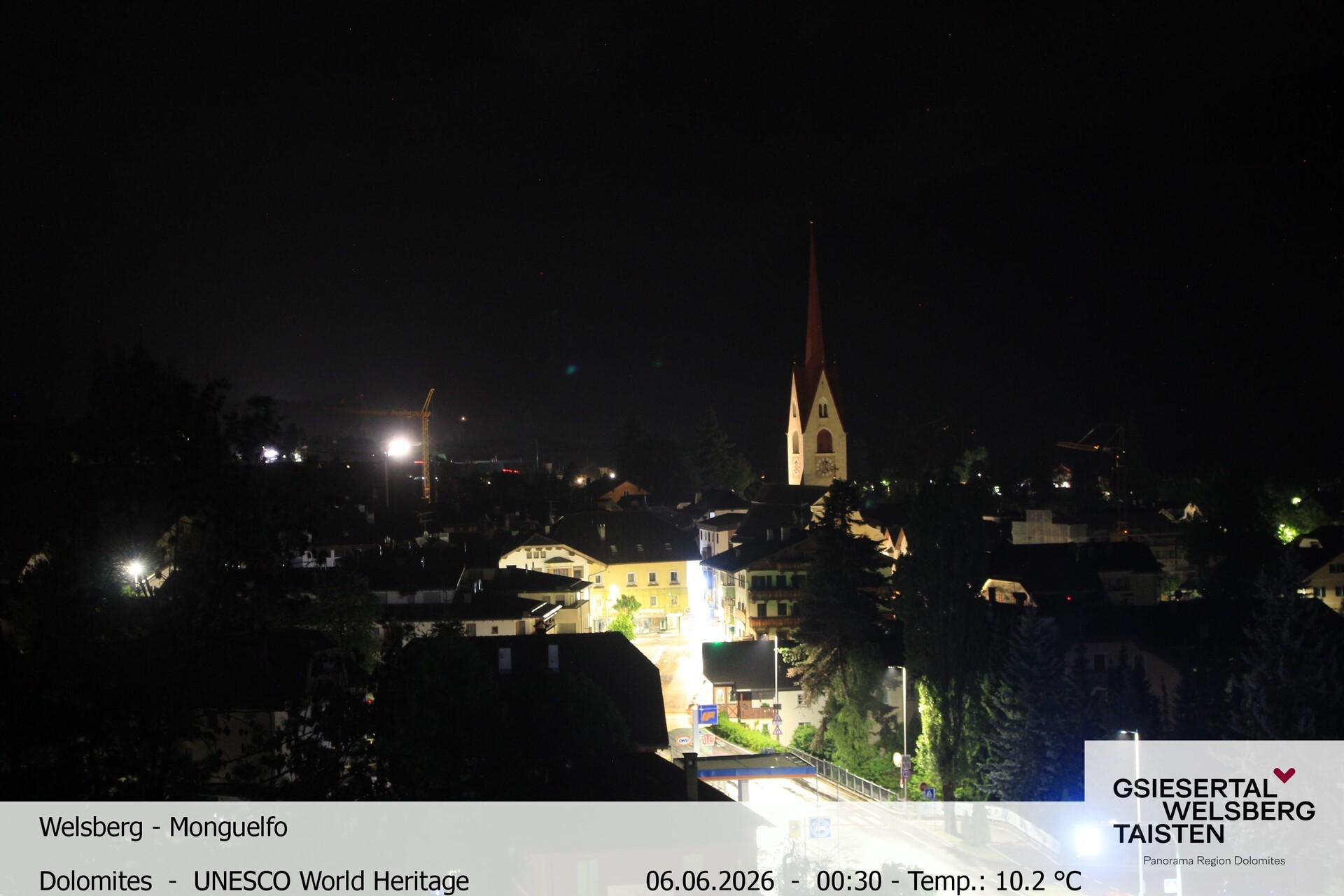 Archiv Foto Webcam Sicht auf Welsberg (Gsieser Tal, Südtirol)