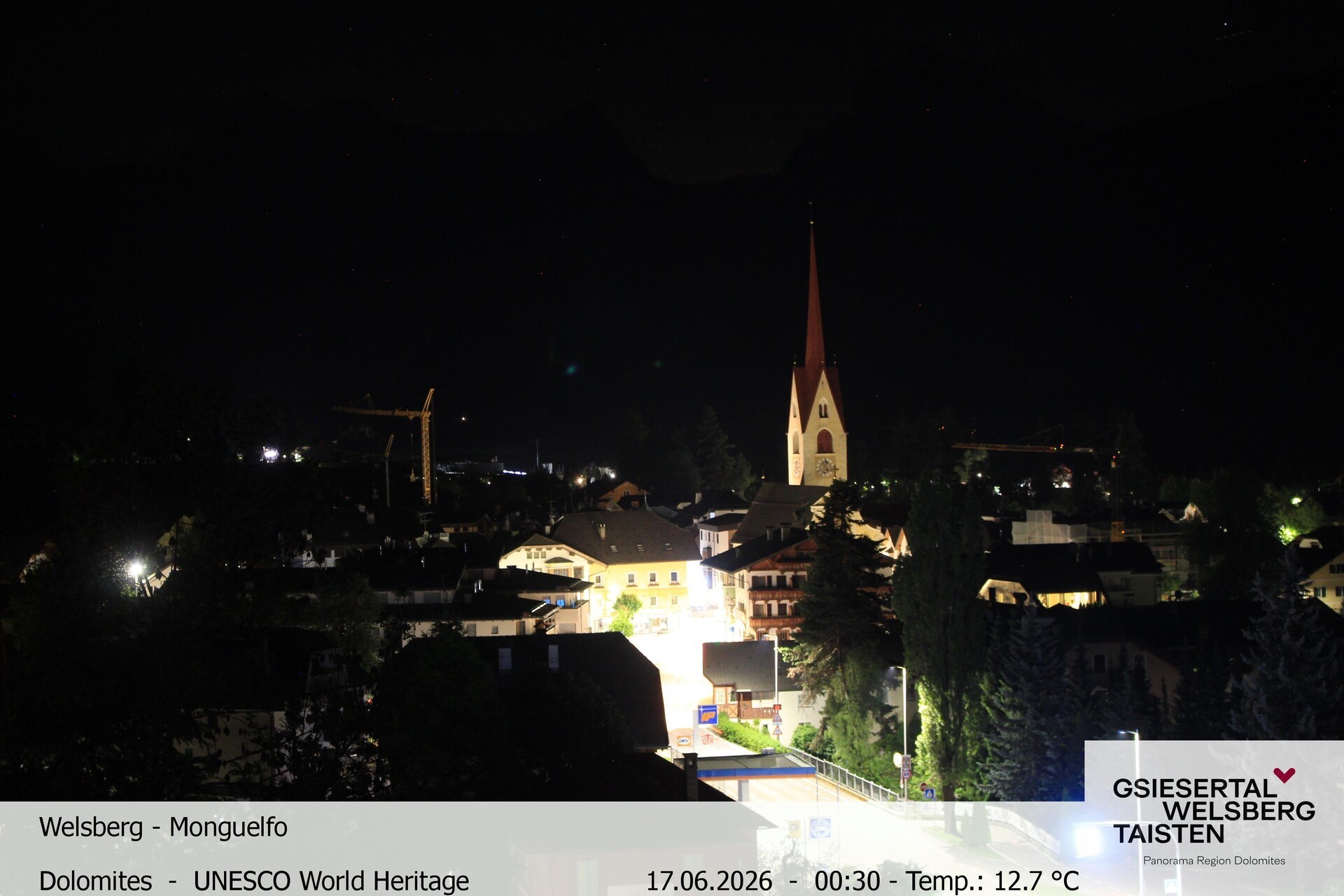 Archiv Foto Webcam Sicht auf Welsberg (Gsieser Tal, Südtirol)