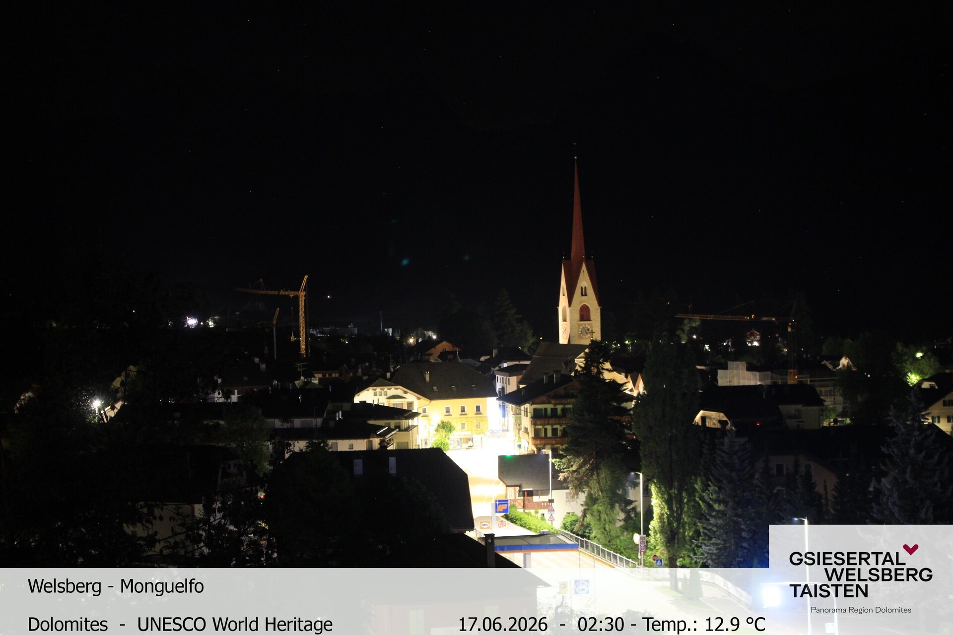 Archiv Foto Webcam Sicht auf Welsberg (Gsieser Tal, Südtirol)