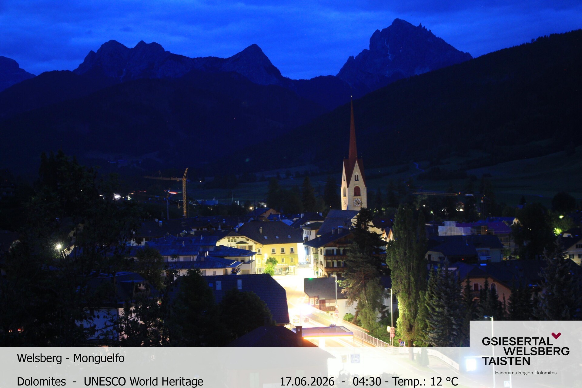Archiv Foto Webcam Sicht auf Welsberg (Gsieser Tal, Südtirol)