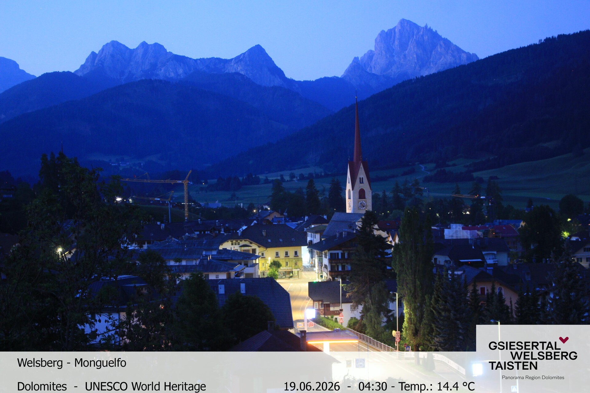 Archiv Foto Webcam Sicht auf Welsberg (Gsieser Tal, Südtirol)