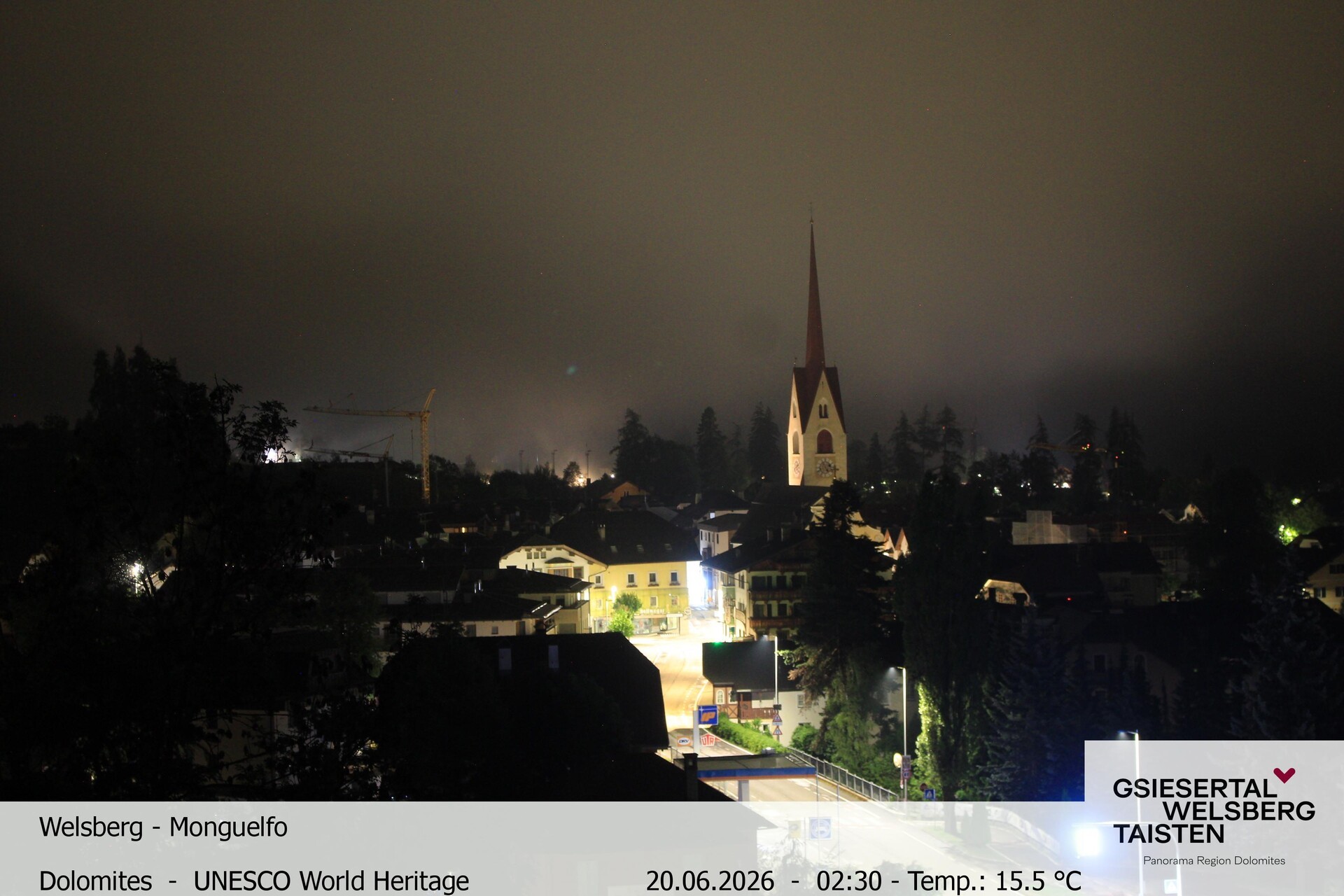 Archiv Foto Webcam Sicht auf Welsberg (Gsieser Tal, Südtirol)