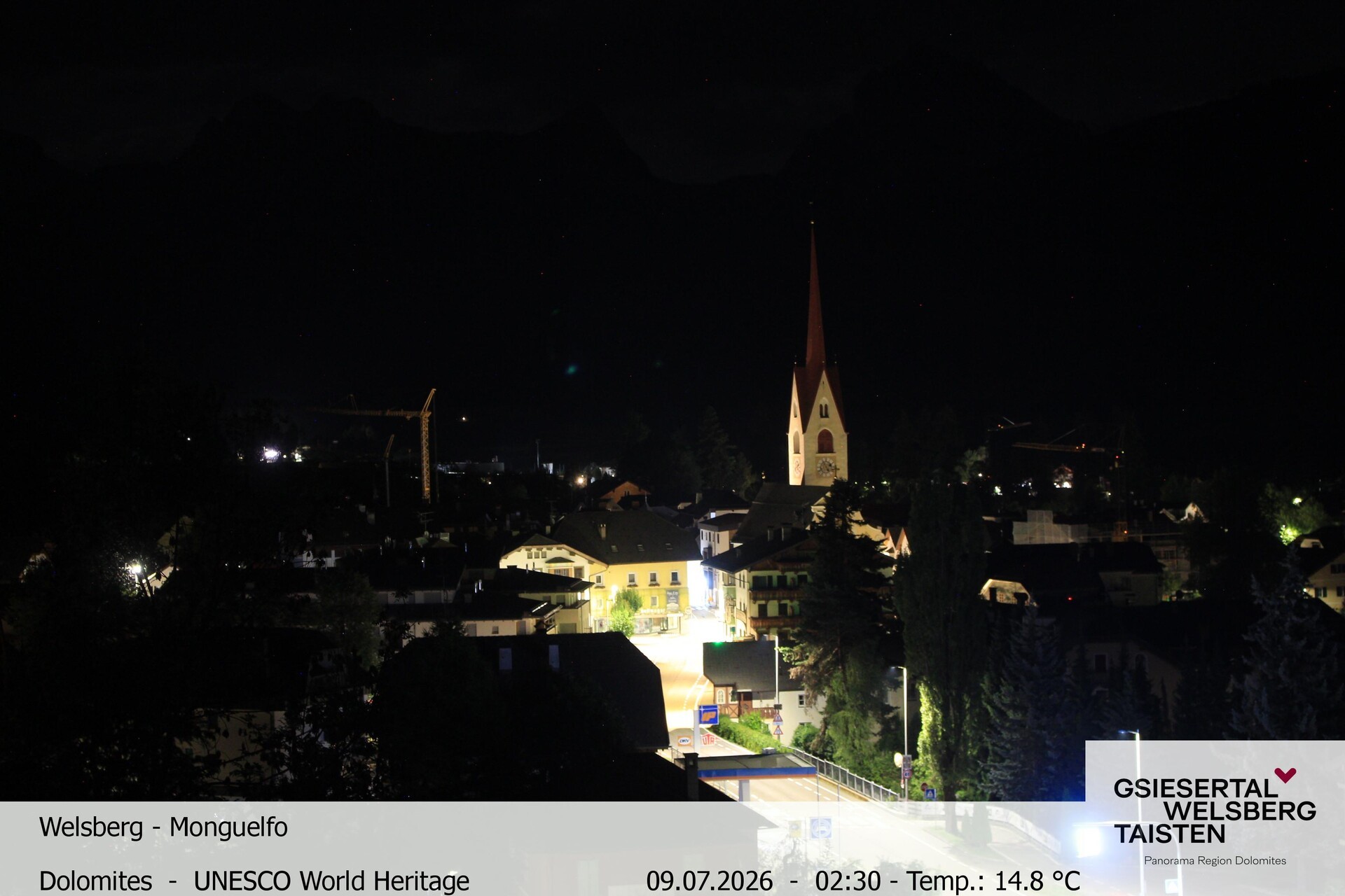 Archiv Foto Webcam Sicht auf Welsberg (Gsieser Tal, Südtirol)