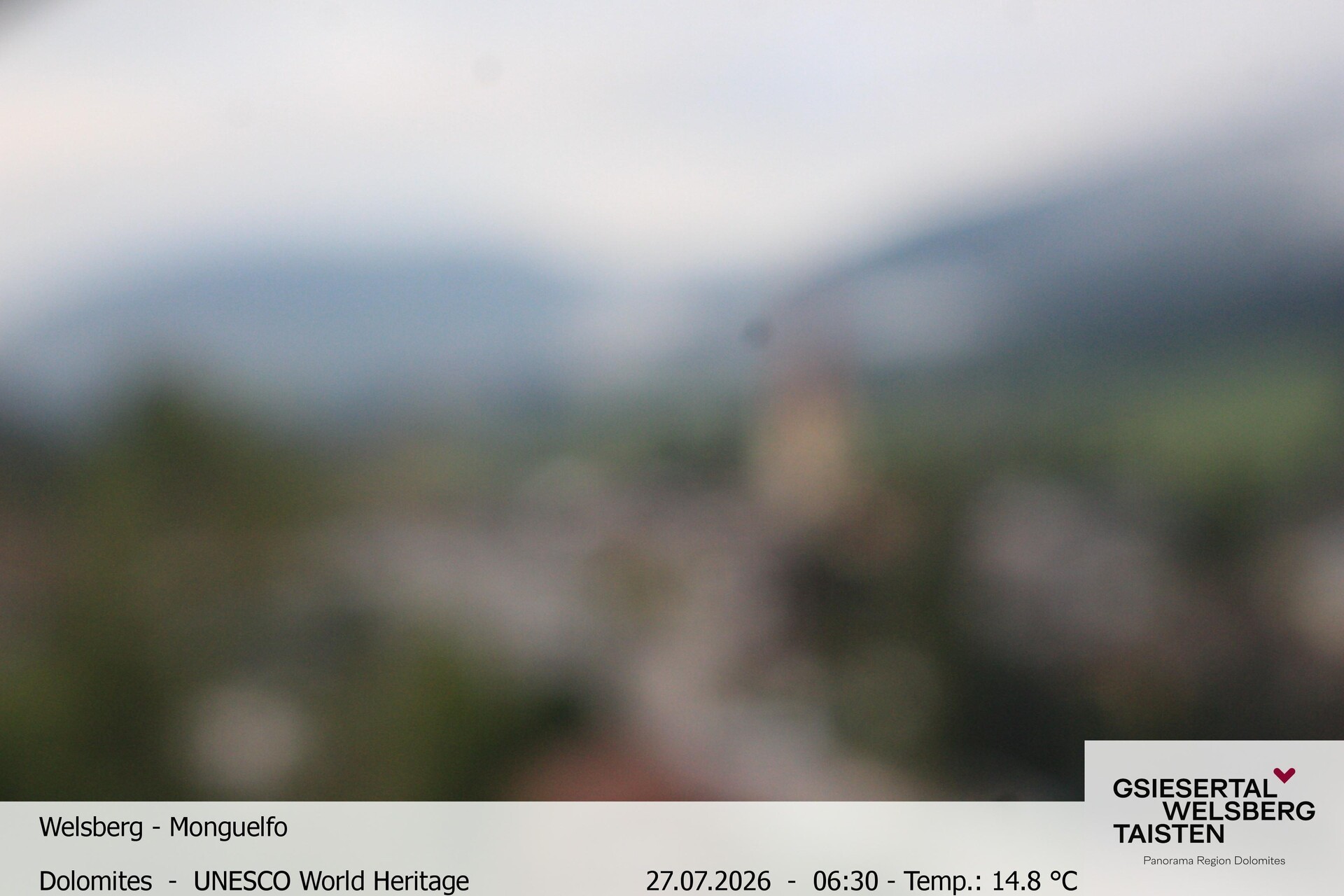 Archiv Foto Webcam Sicht auf Welsberg (Gsieser Tal, Südtirol)