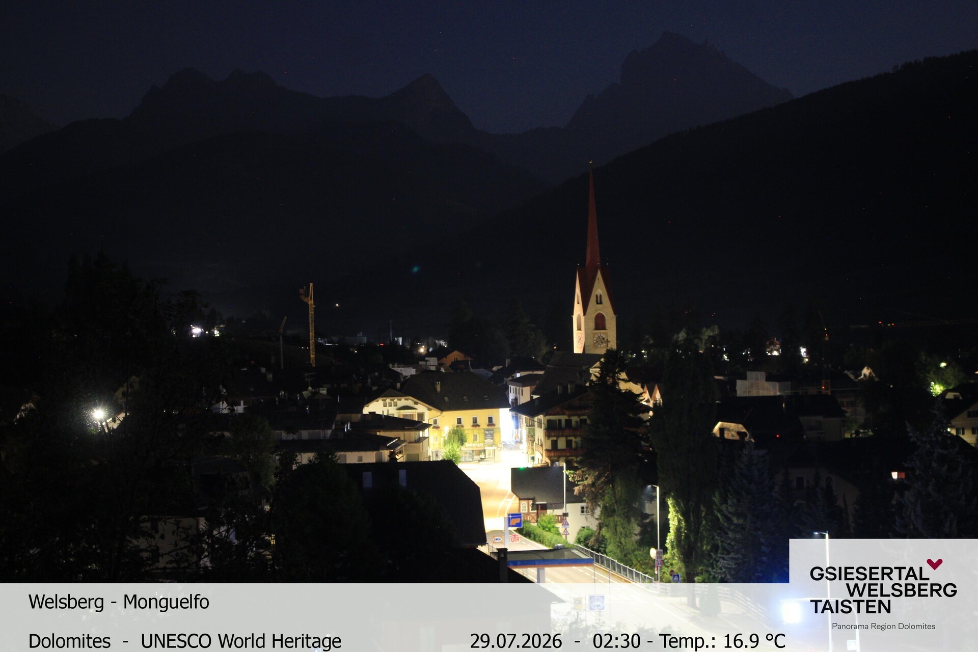 Archiv Foto Webcam Sicht auf Welsberg (Gsieser Tal, Südtirol)