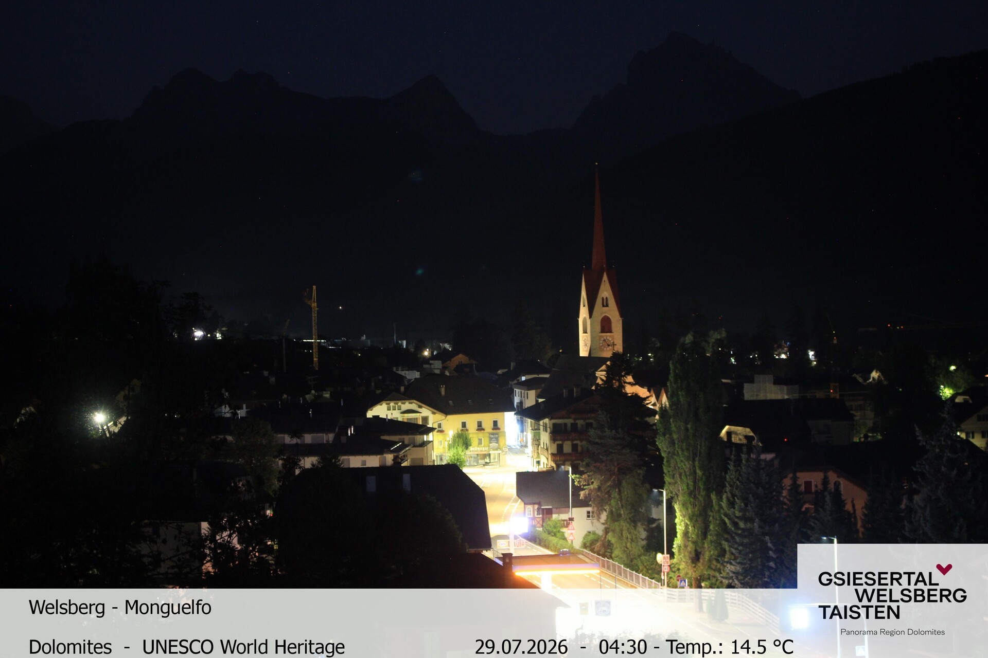 Archiv Foto Webcam Sicht auf Welsberg (Gsieser Tal, Südtirol)