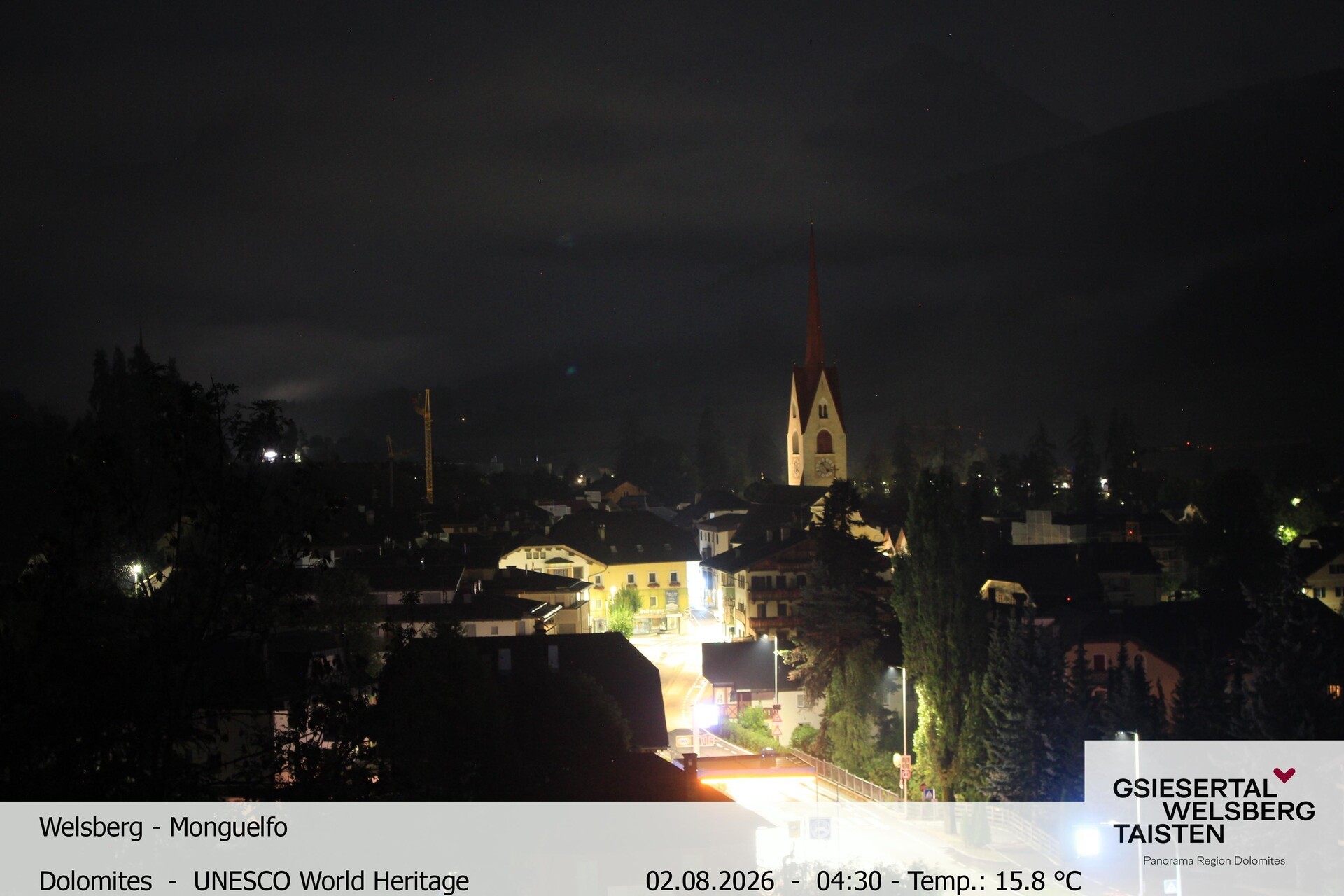 Archiv Foto Webcam Sicht auf Welsberg (Gsieser Tal, Südtirol)