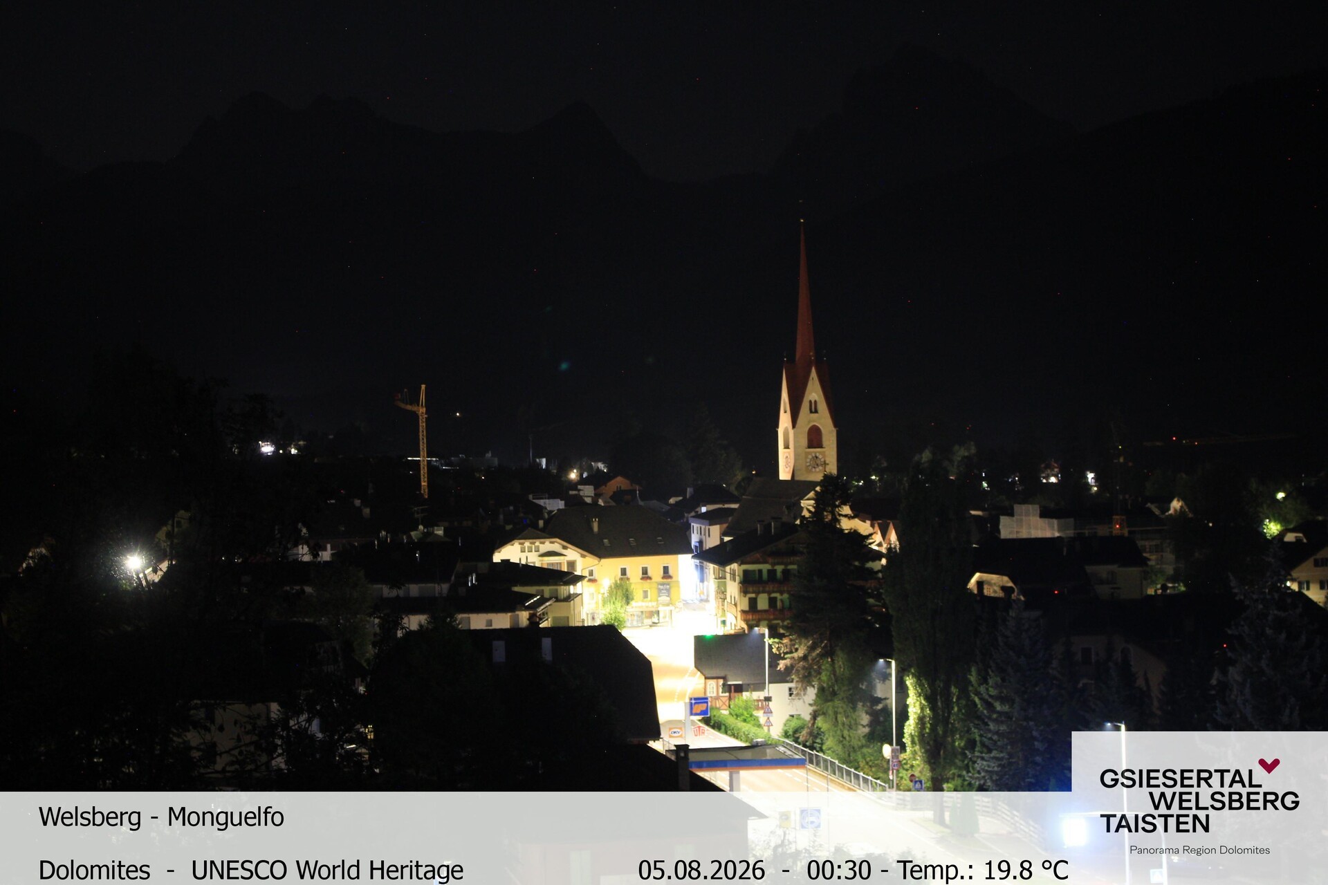 Archiv Foto Webcam Sicht auf Welsberg (Gsieser Tal, Südtirol)