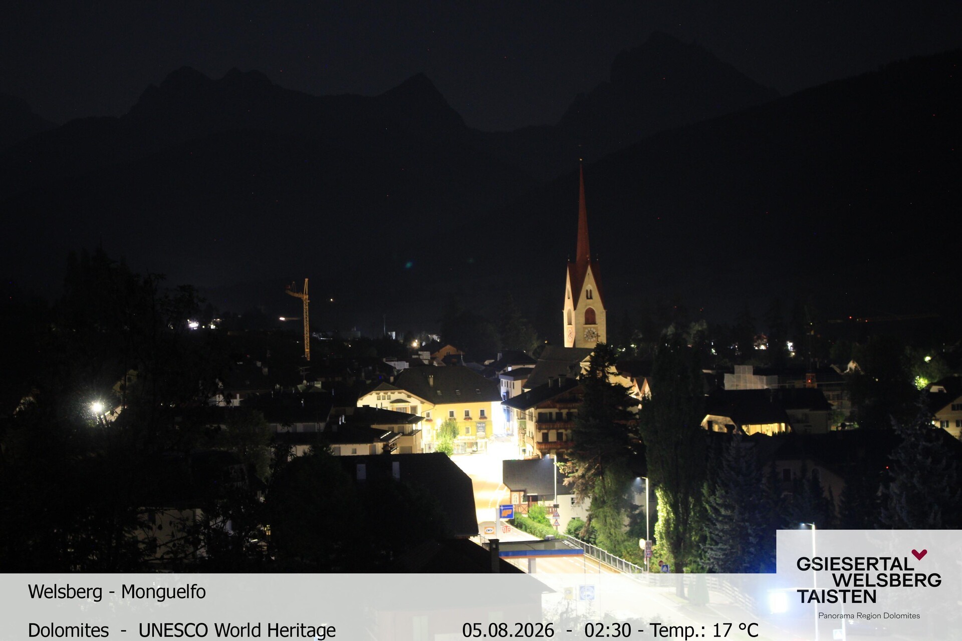 Archiv Foto Webcam Sicht auf Welsberg (Gsieser Tal, Südtirol)