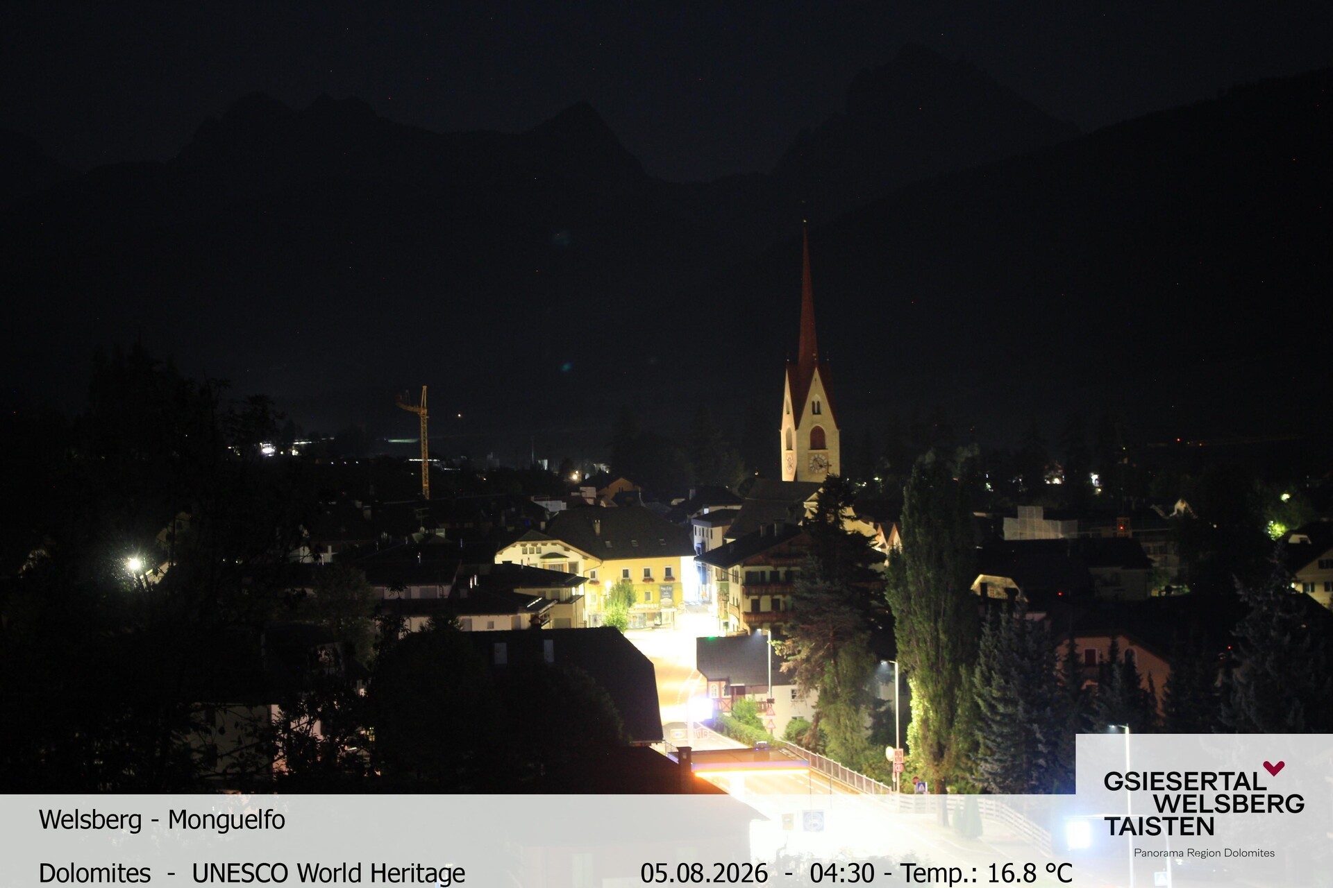 Archiv Foto Webcam Sicht auf Welsberg (Gsieser Tal, Südtirol)