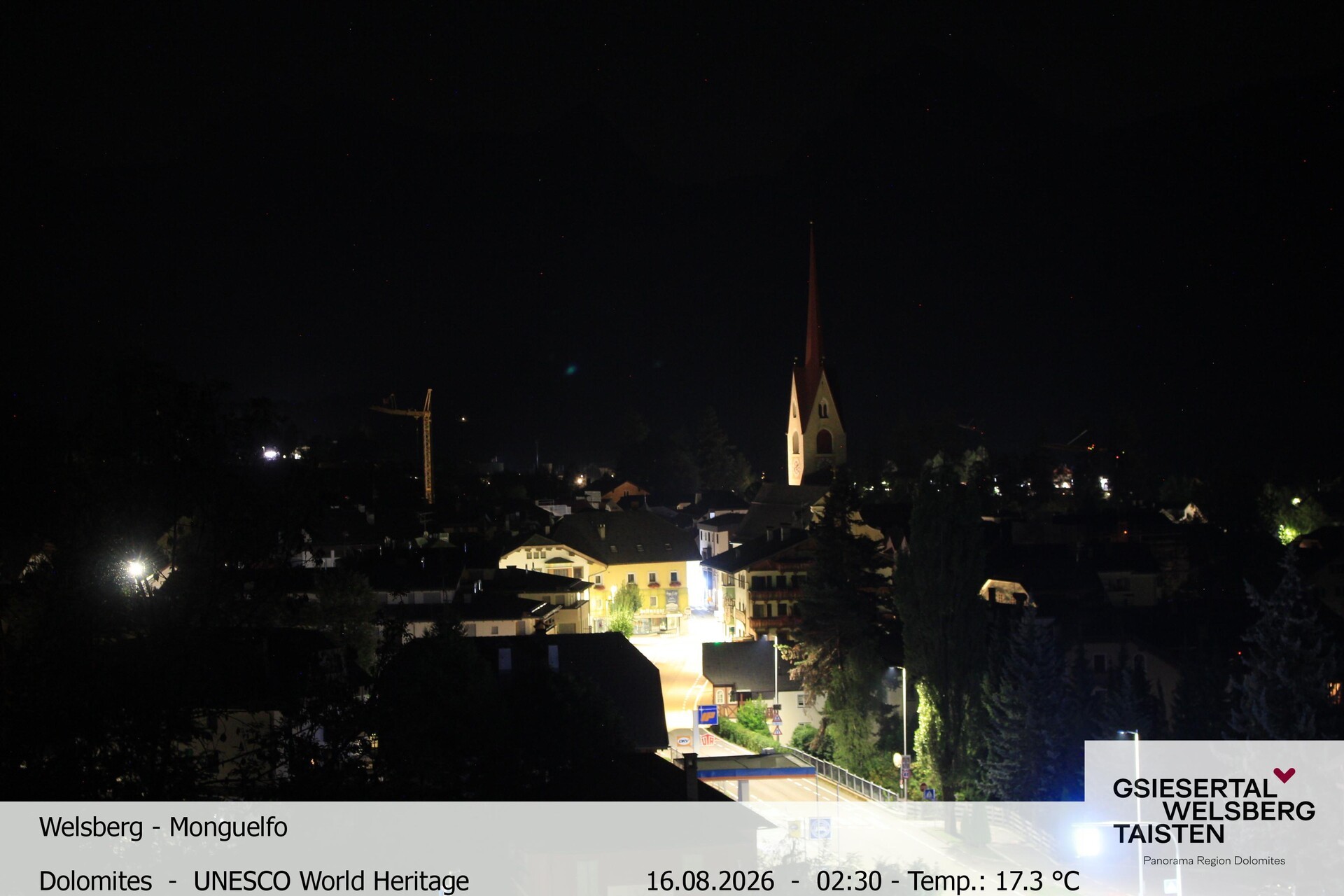 Archiv Foto Webcam Sicht auf Welsberg (Gsieser Tal, Südtirol)