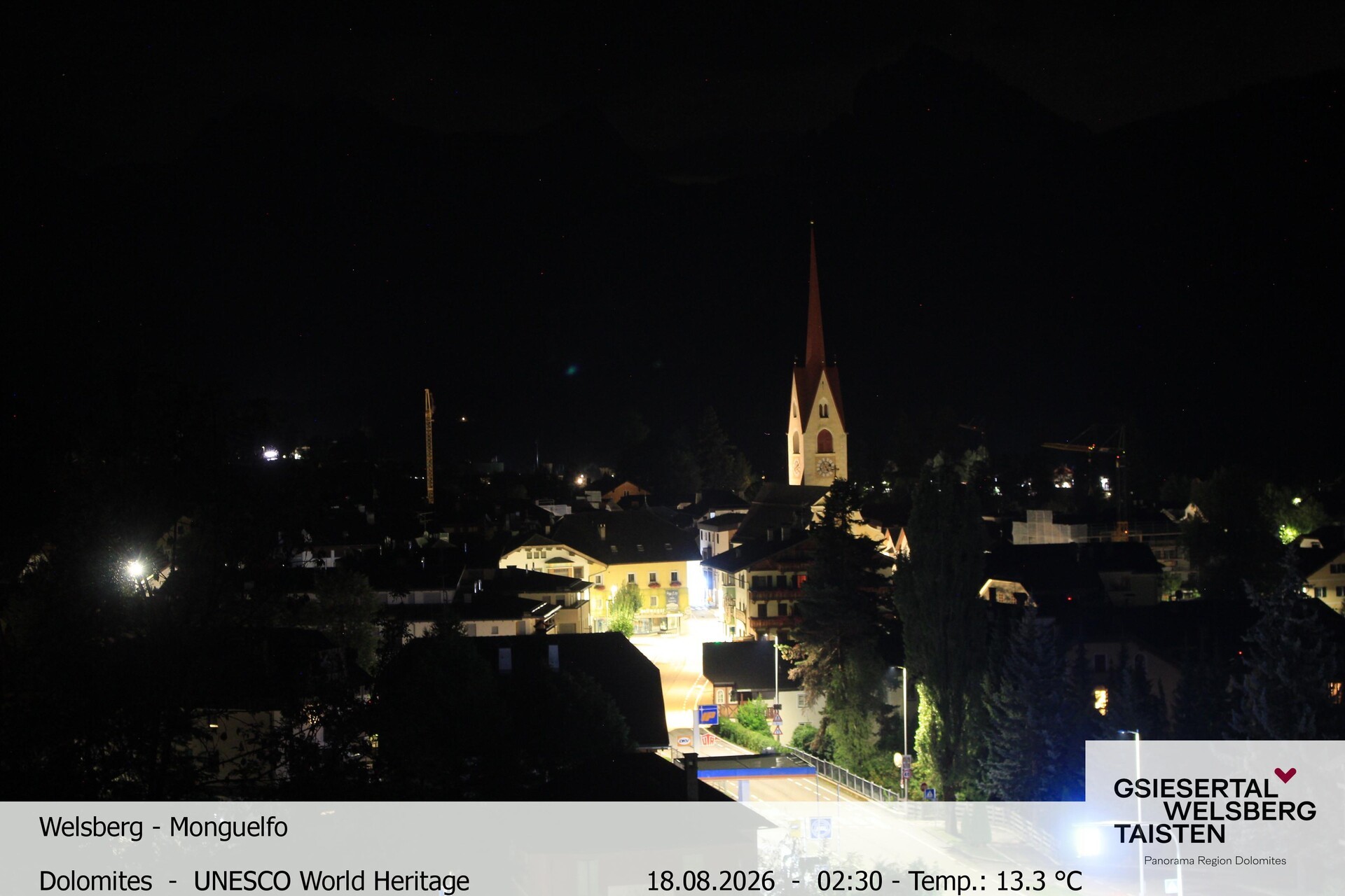 Archiv Foto Webcam Sicht auf Welsberg (Gsieser Tal, Südtirol)