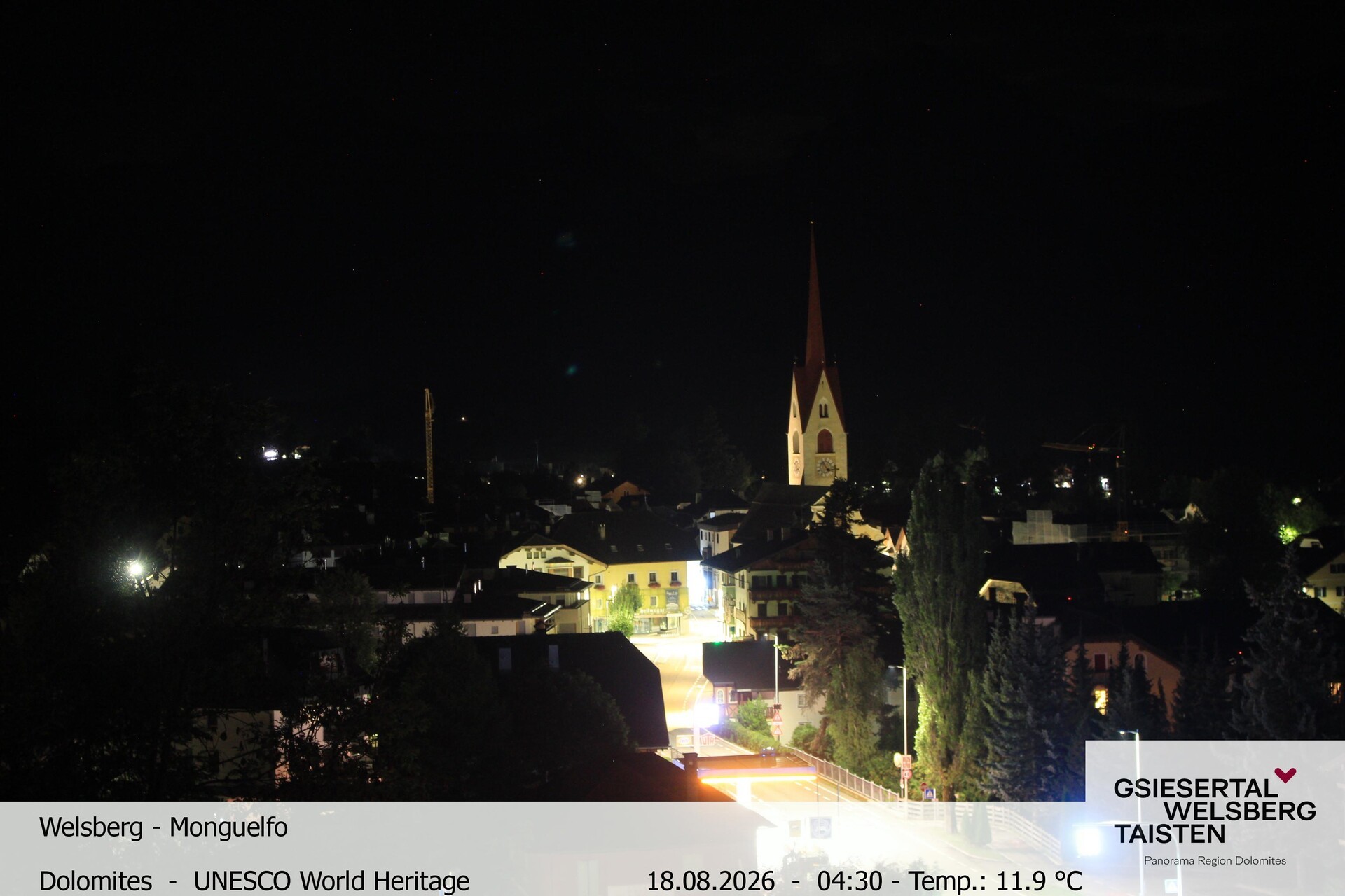 Archiv Foto Webcam Sicht auf Welsberg (Gsieser Tal, Südtirol)