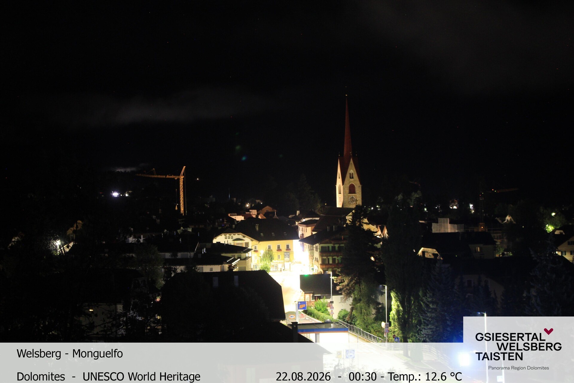 Archiv Foto Webcam Sicht auf Welsberg (Gsieser Tal, Südtirol)