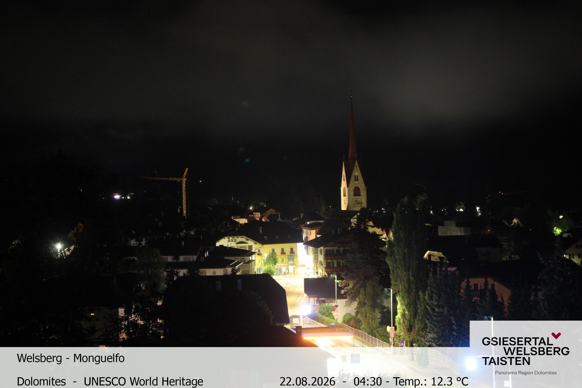 Archiv Foto Webcam Sicht auf Welsberg (Gsieser Tal, Südtirol)