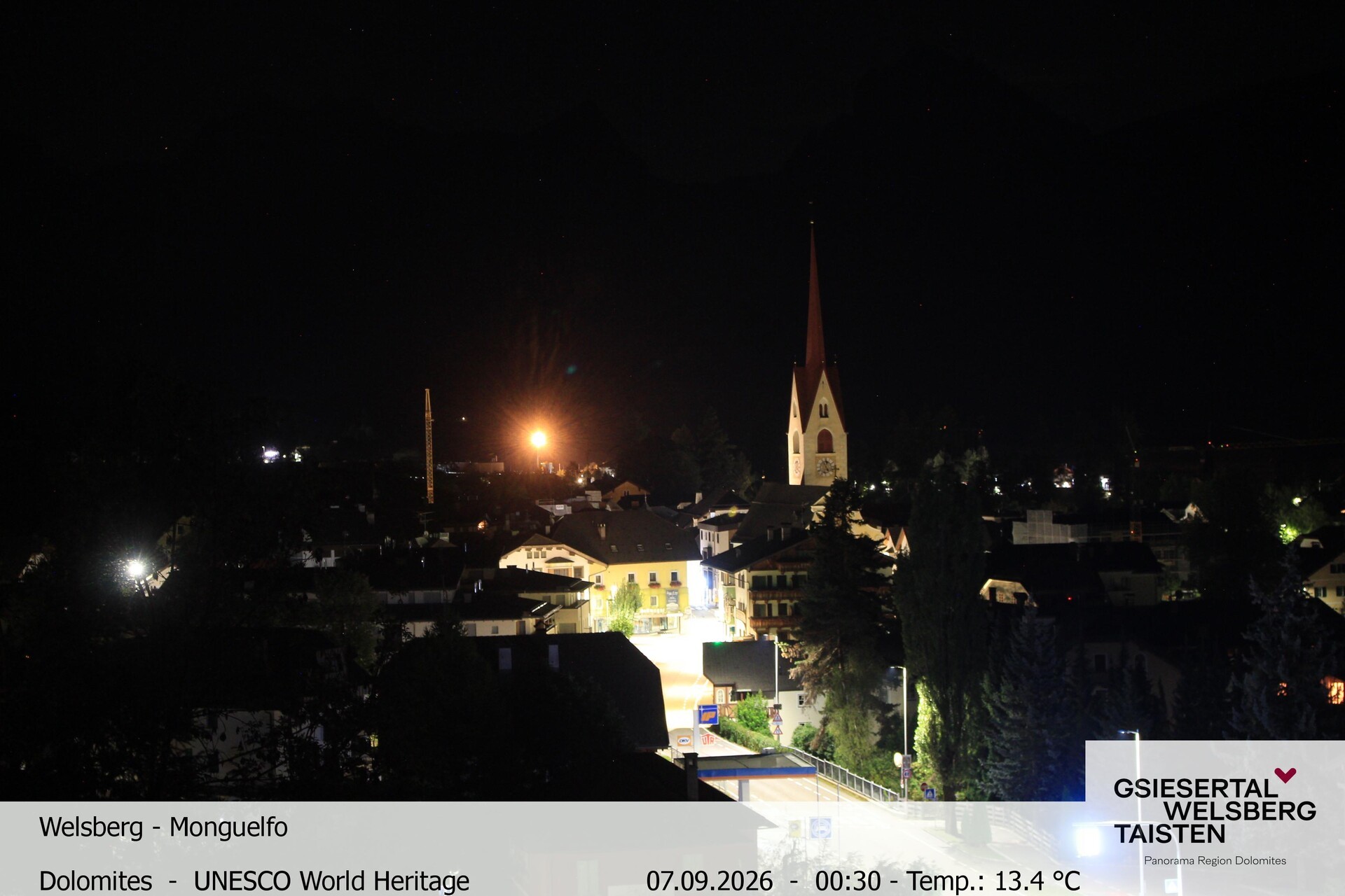 Archiv Foto Webcam Sicht auf Welsberg (Gsieser Tal, Südtirol)