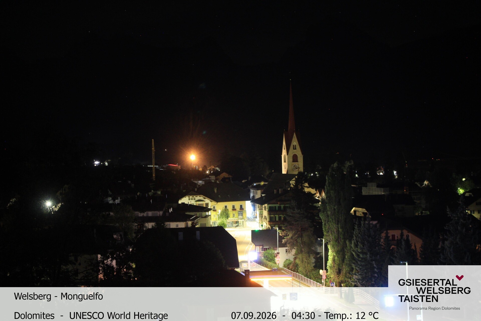 Archiv Foto Webcam Sicht auf Welsberg (Gsieser Tal, Südtirol)