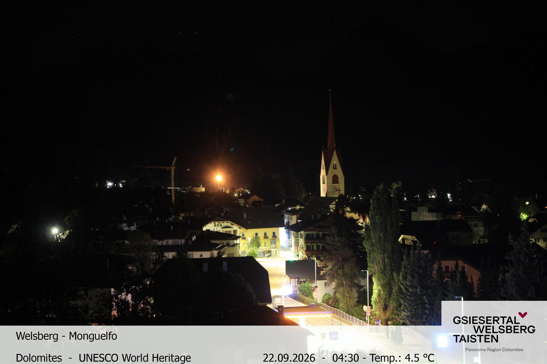 Archiv Foto Webcam Sicht auf Welsberg (Gsieser Tal, Südtirol)
