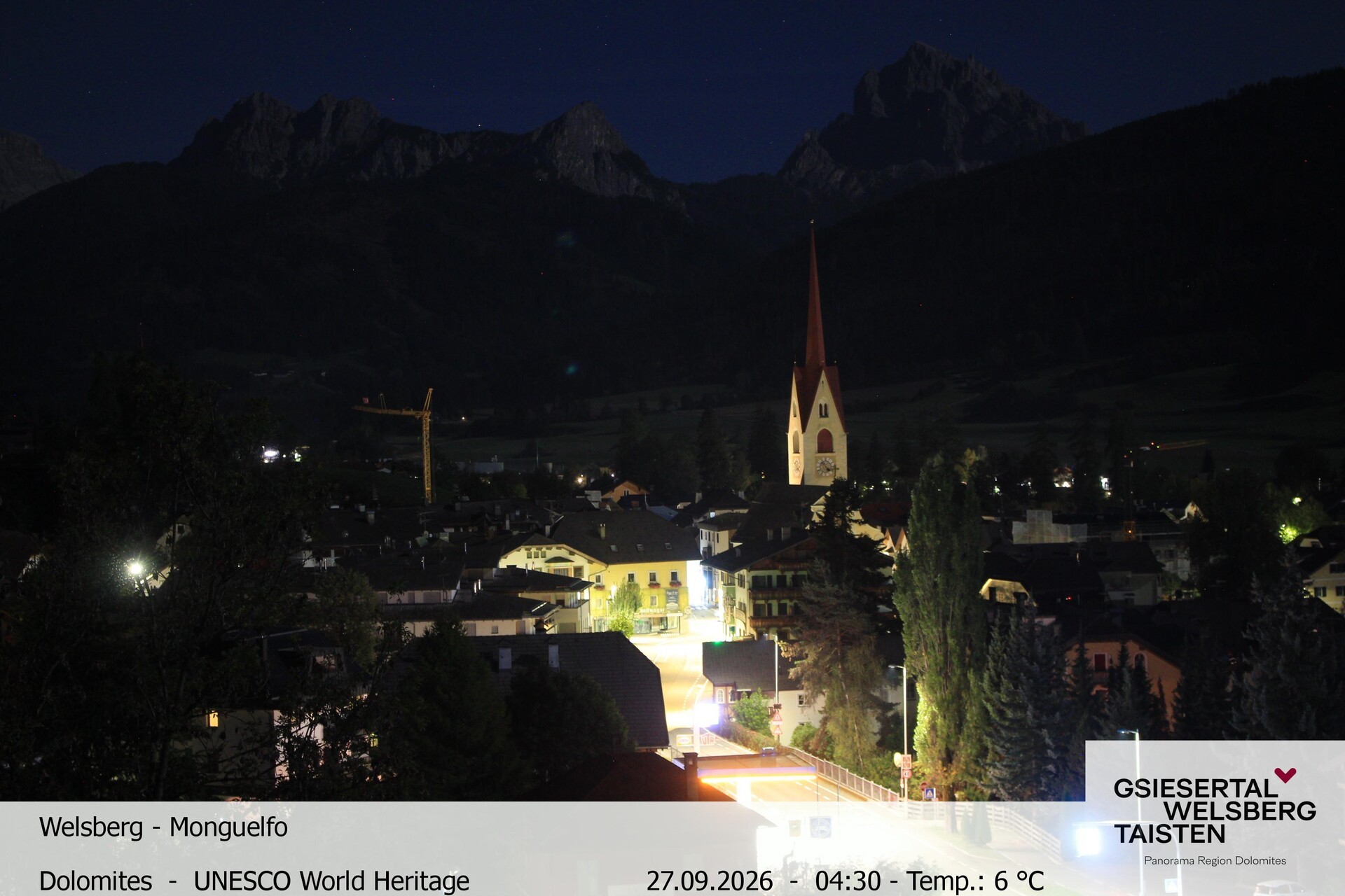 Archiv Foto Webcam Sicht auf Welsberg (Gsieser Tal, Südtirol)