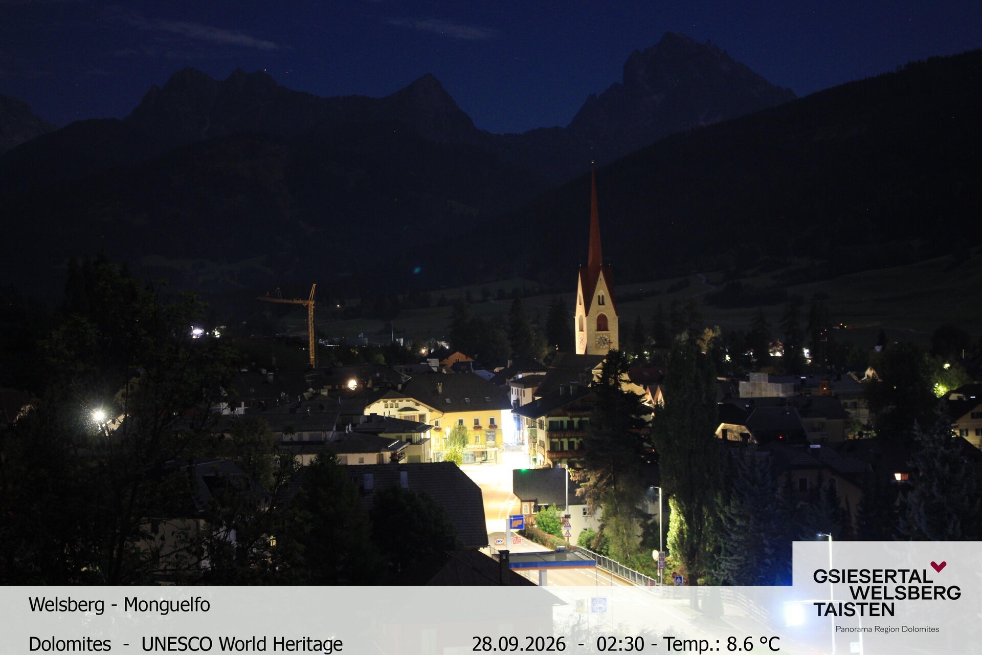 Archiv Foto Webcam Sicht auf Welsberg (Gsieser Tal, Südtirol)