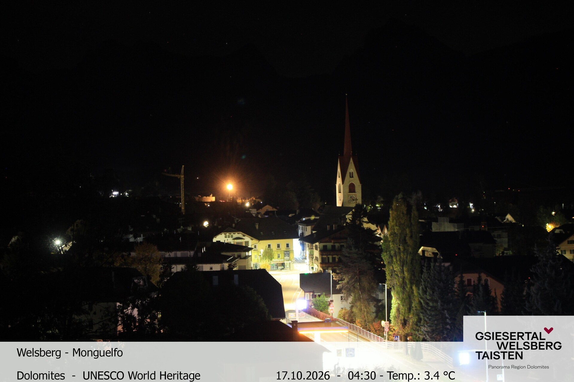 Archiv Foto Webcam Sicht auf Welsberg (Gsieser Tal, Südtirol)