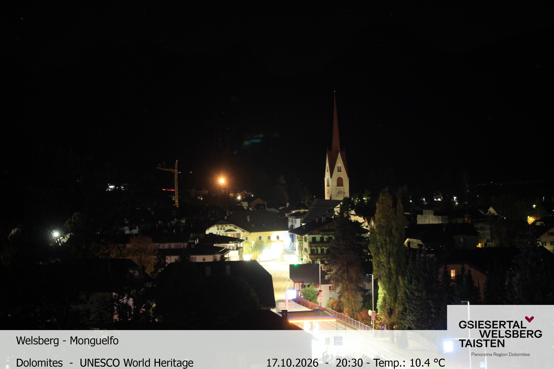 Archiv Foto Webcam Sicht auf Welsberg (Gsieser Tal, Südtirol)