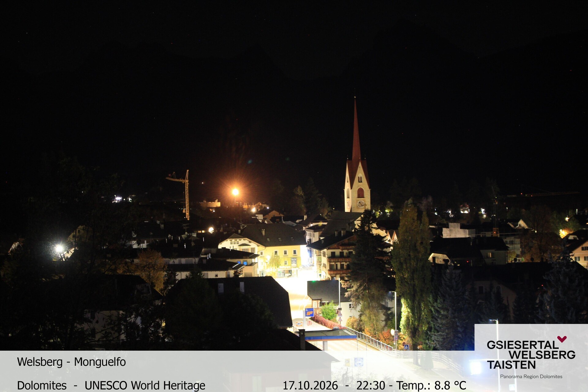 Archiv Foto Webcam Sicht auf Welsberg (Gsieser Tal, Südtirol)