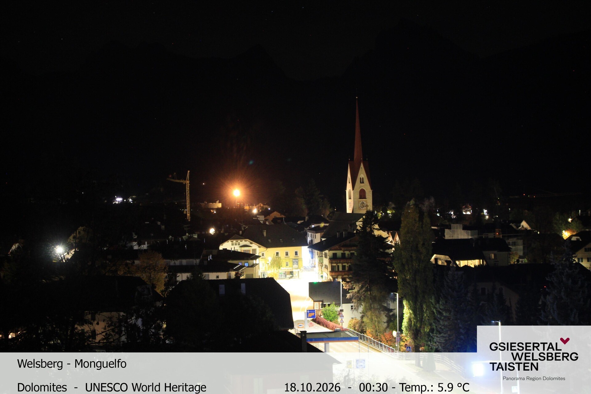 Archiv Foto Webcam Sicht auf Welsberg (Gsieser Tal, Südtirol)