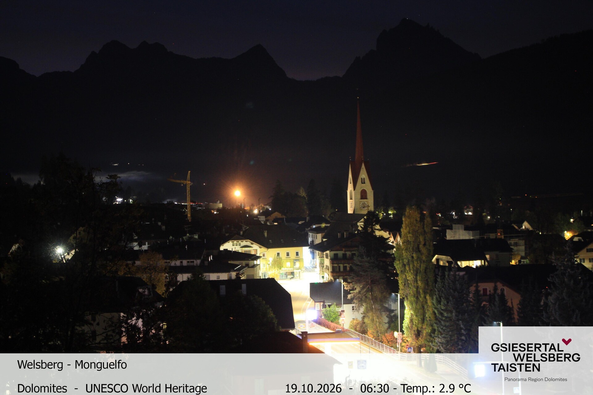 Archiv Foto Webcam Sicht auf Welsberg (Gsieser Tal, Südtirol)