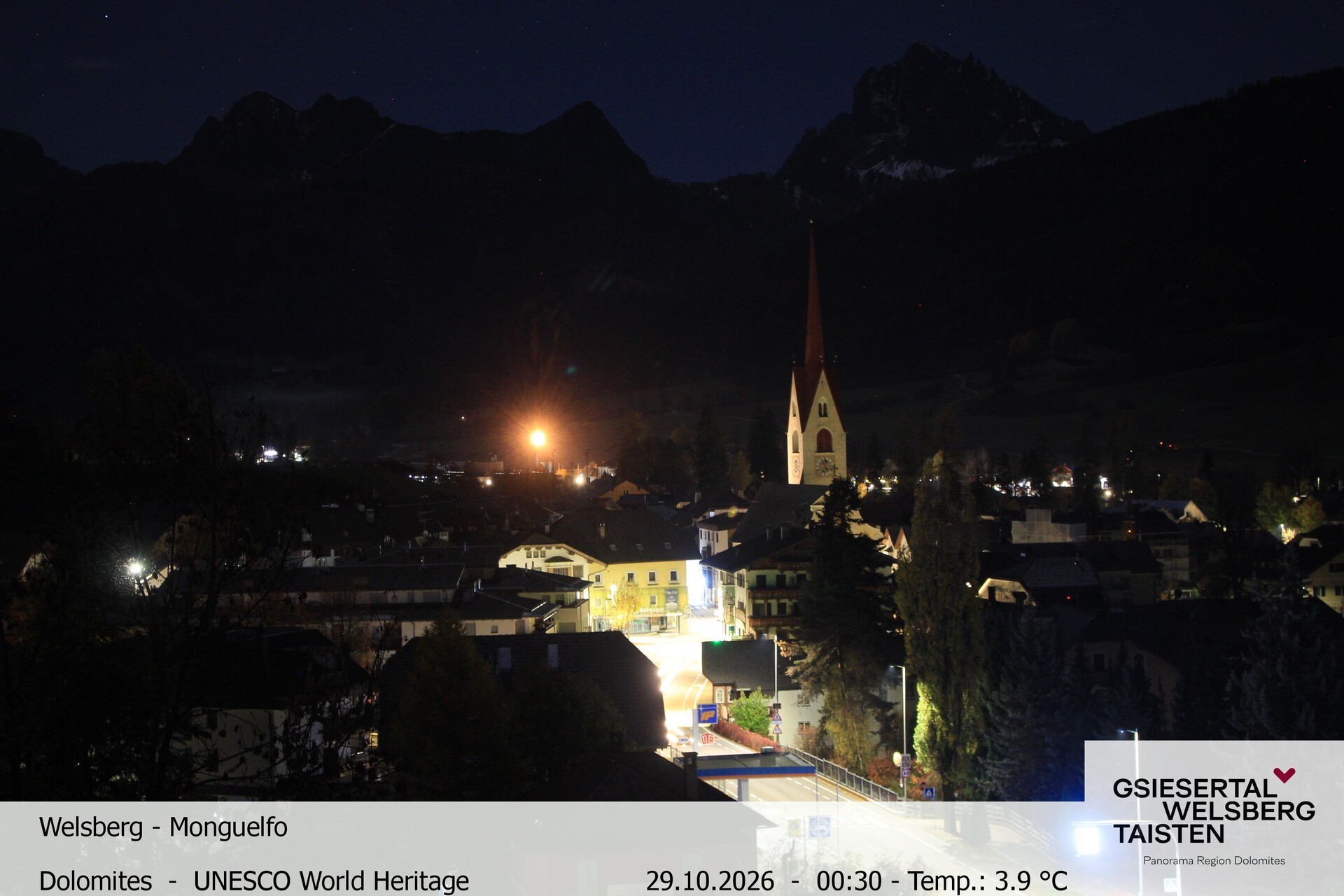 Archiv Foto Webcam Sicht auf Welsberg (Gsieser Tal, Südtirol)