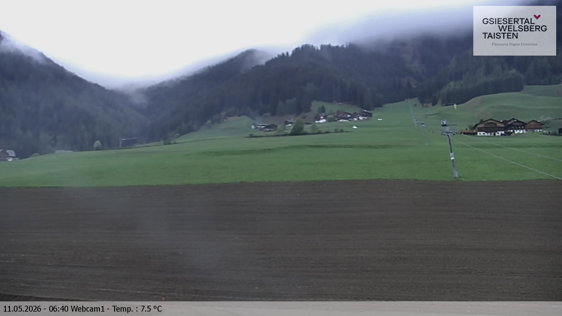 Archived image Webcam Binter – St. Magdalena, Gsiesertal (Südtirol)