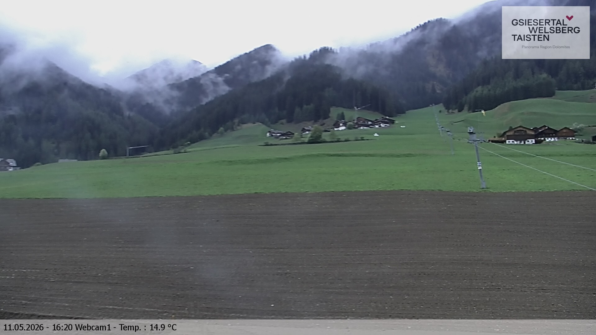 Archived image Webcam Binter – St. Magdalena, Gsiesertal (Südtirol)